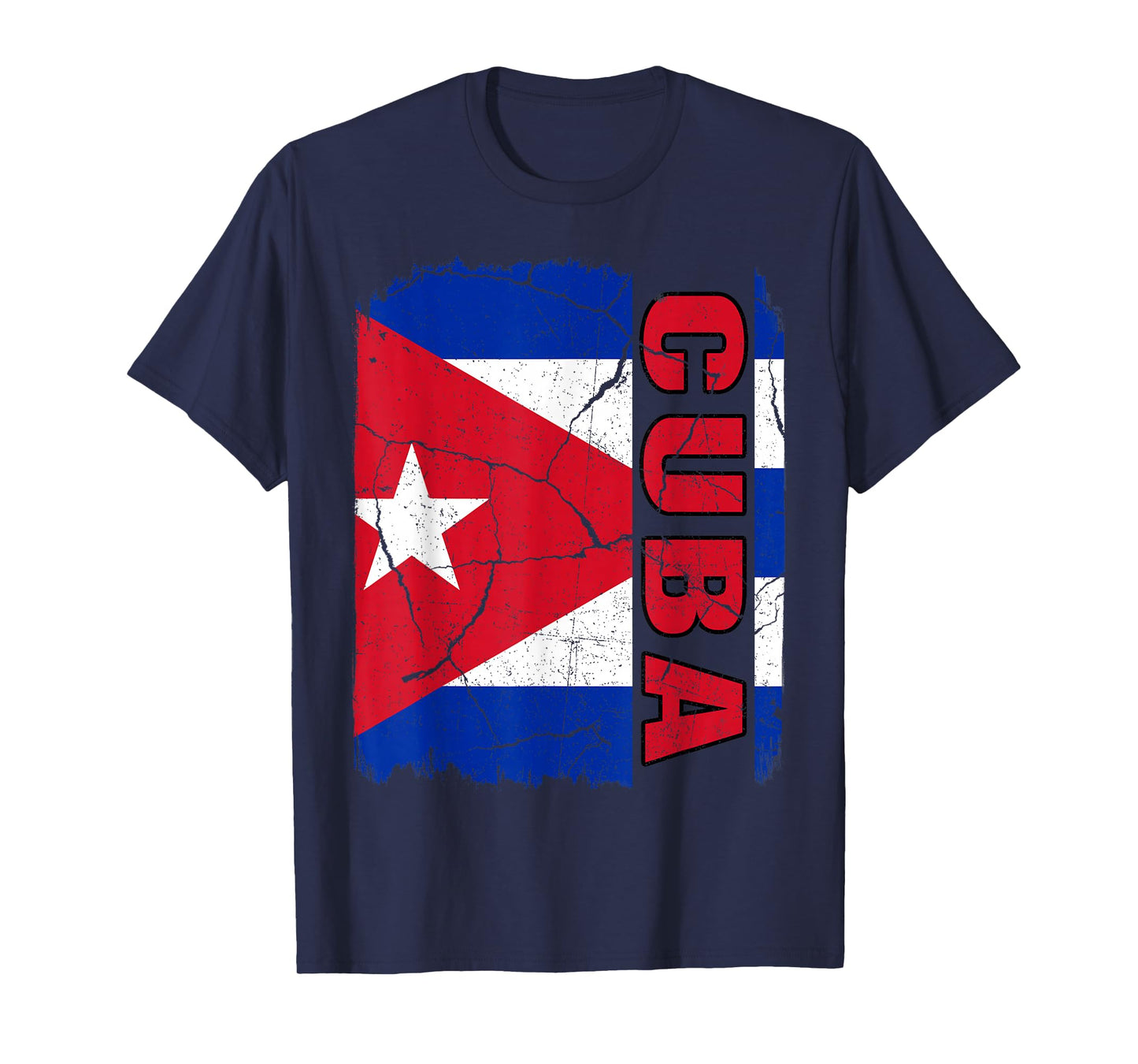 Vintage Cuban Flag Cuba Pride Roots Heritage Gift T-Shirt