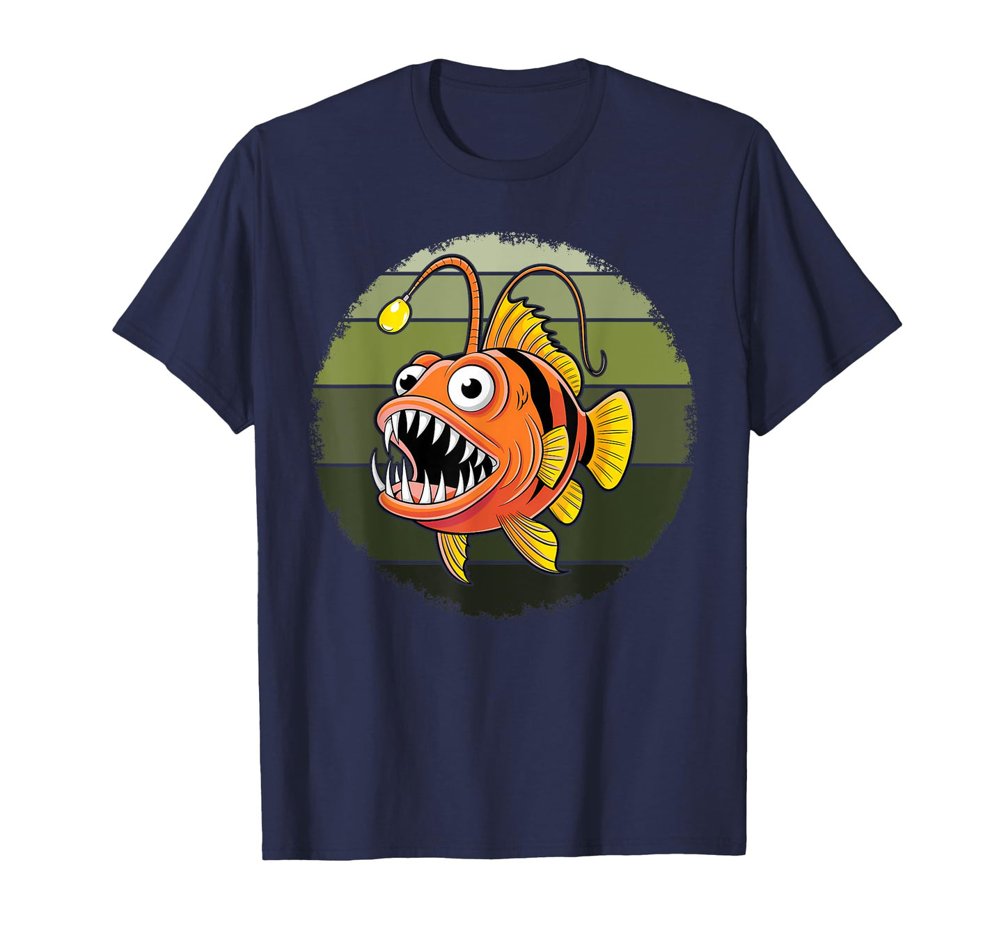 Anglerfish Deep Sea Creatures Angler Fish Sea Monster T-Shirt