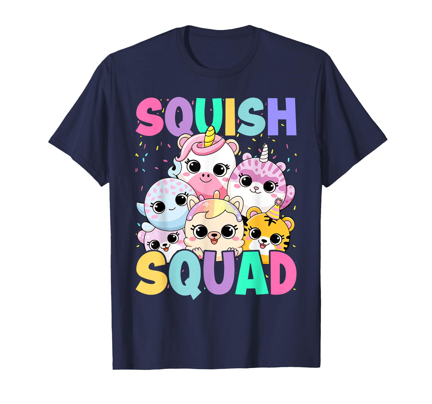 Squish Squad Birthday For Girls Kids Toddlers T-Shirt
