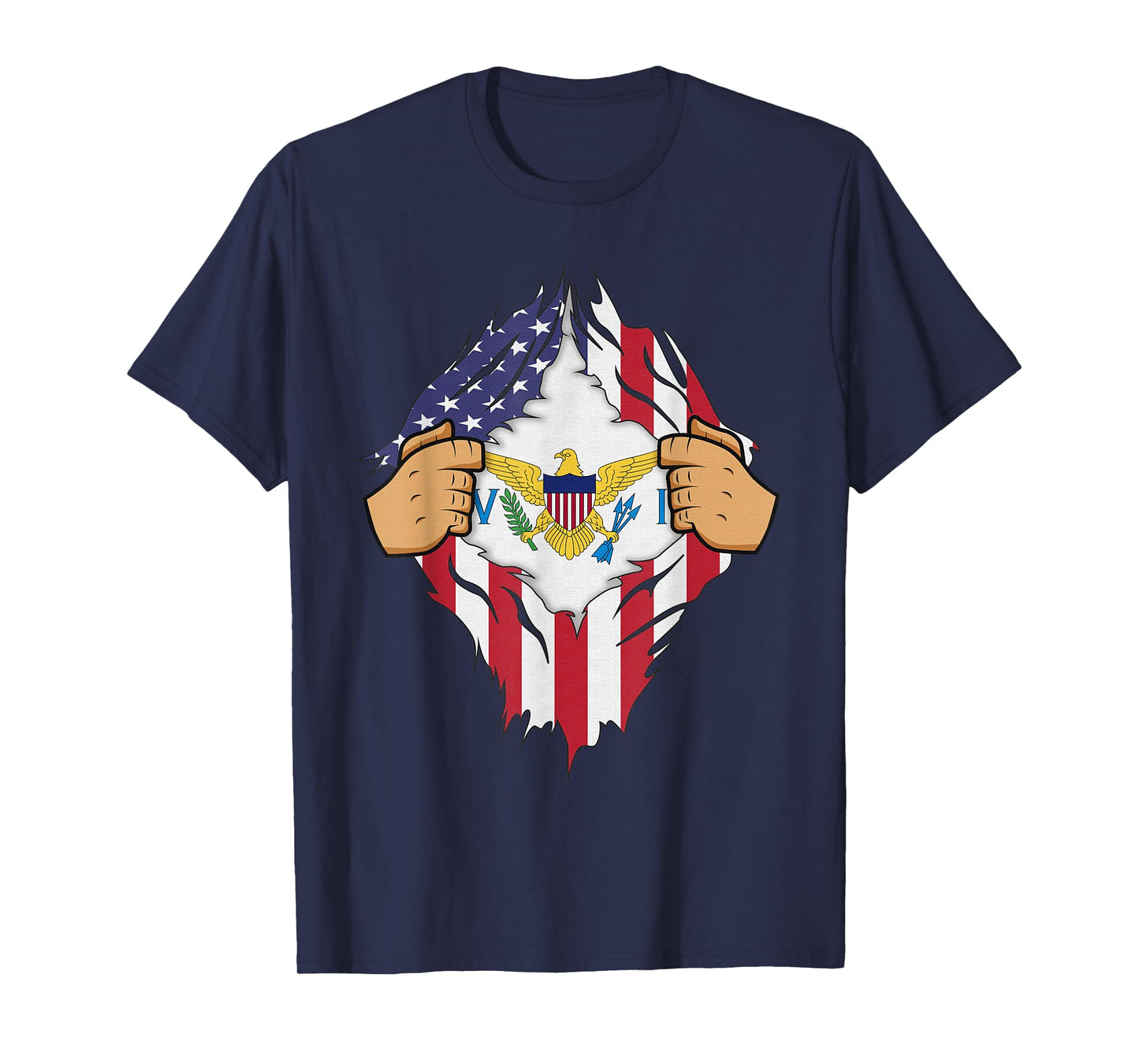 USVI FLAG US VIRGIN ISLANDS Men Women Kids Gift T-Shirt