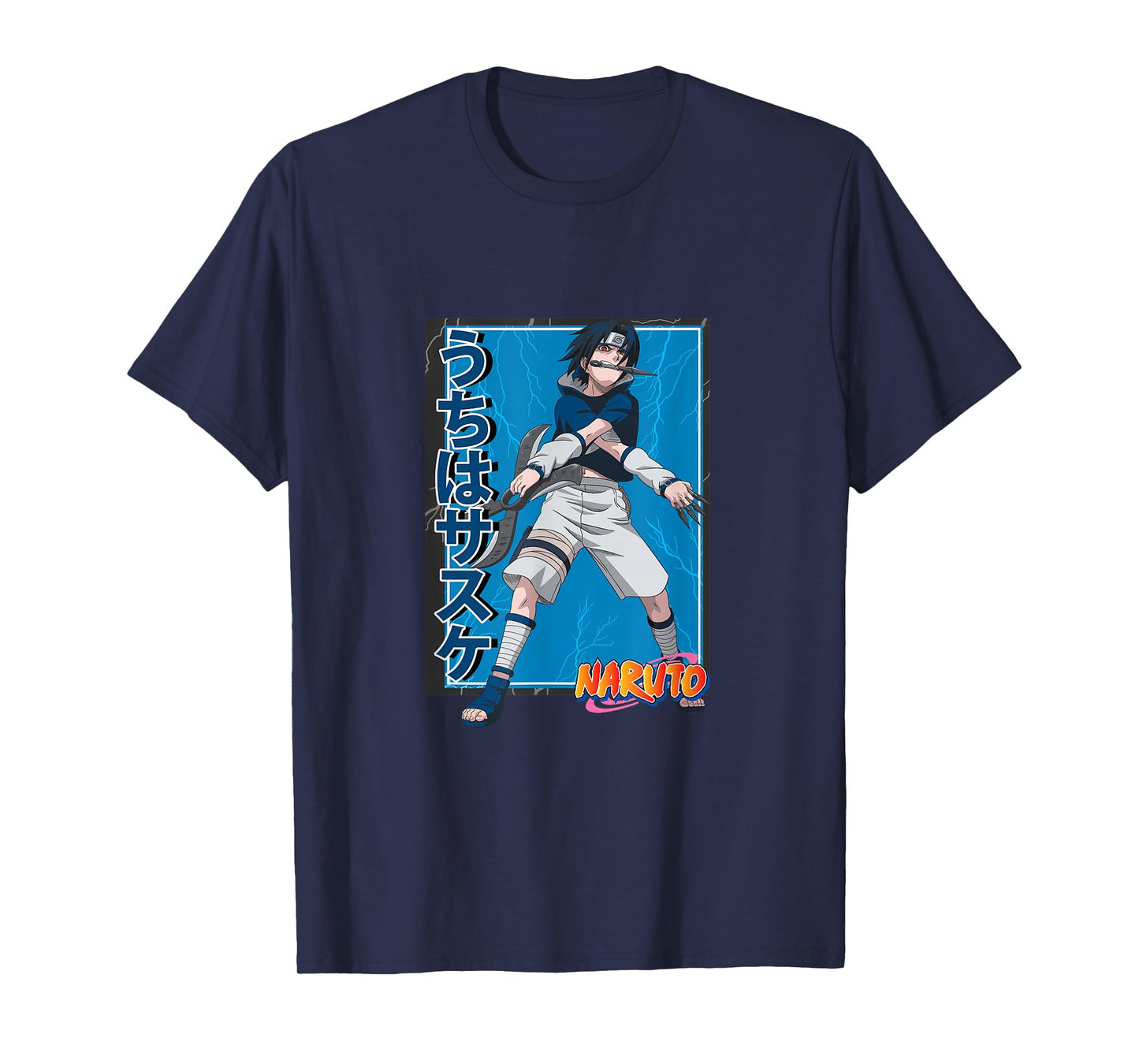 Naruto Shippuden Sasuke Uchiha Bladed Weapons T-Shirt