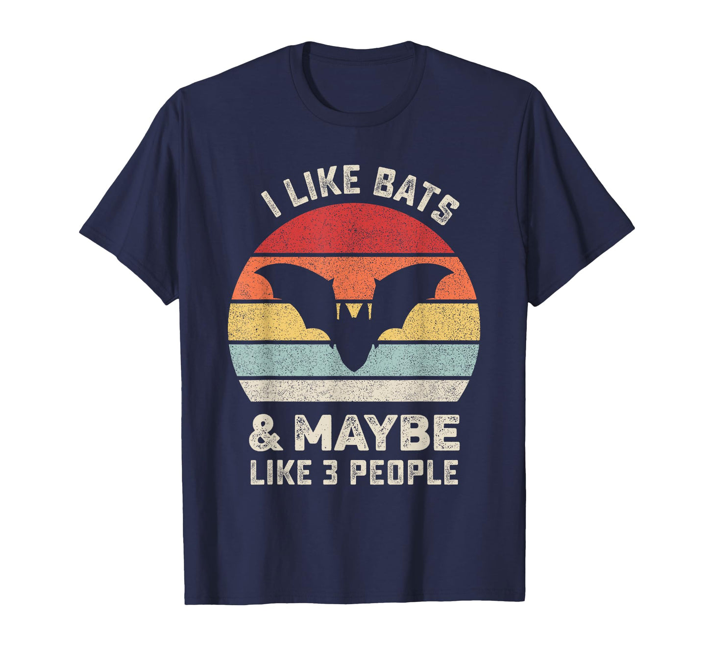 Retro I Like Bats Shirt Animal Bat Lover Gift Vintage T-Shirt