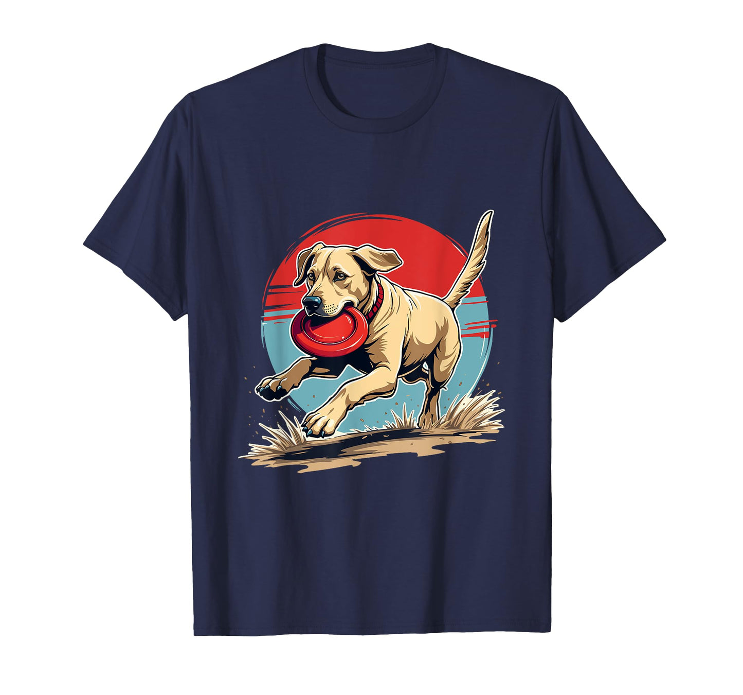 Labrador Frisbee Fetch Funny Lab Dog T-Shirt