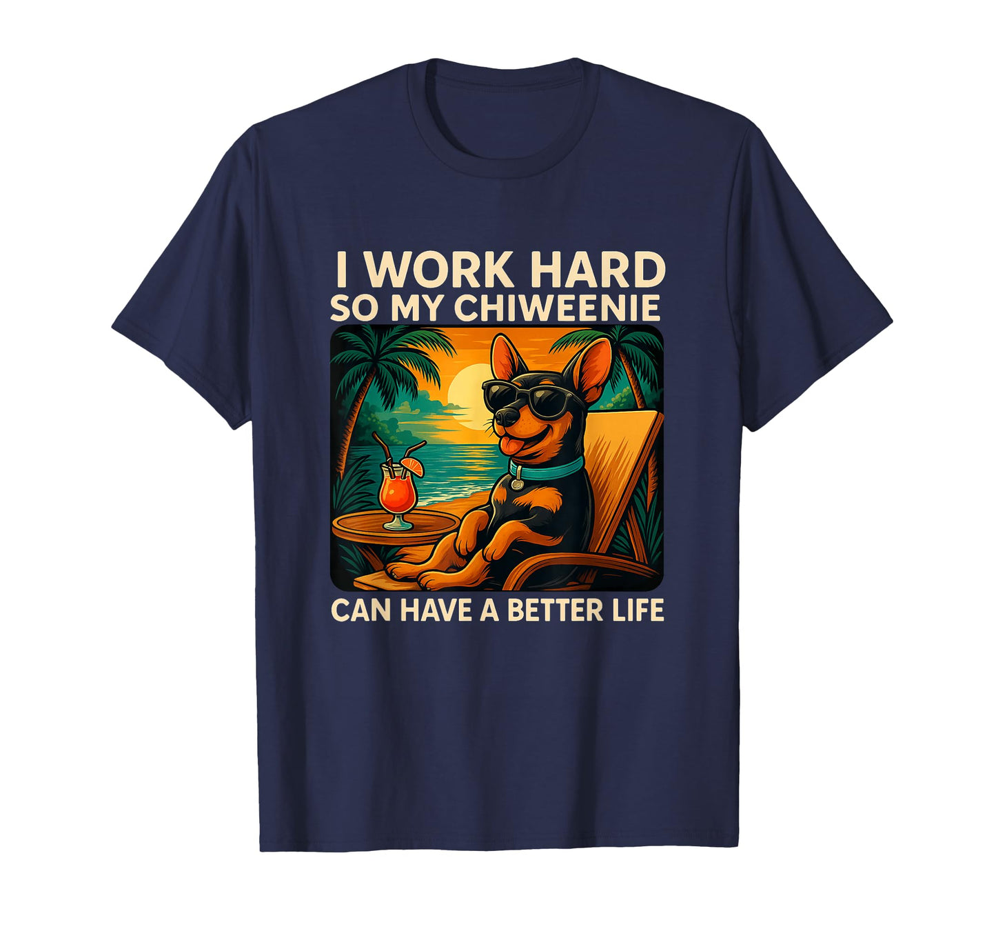 Funny Chiweenie Dog Design Chiweenie Lover T-Shirt