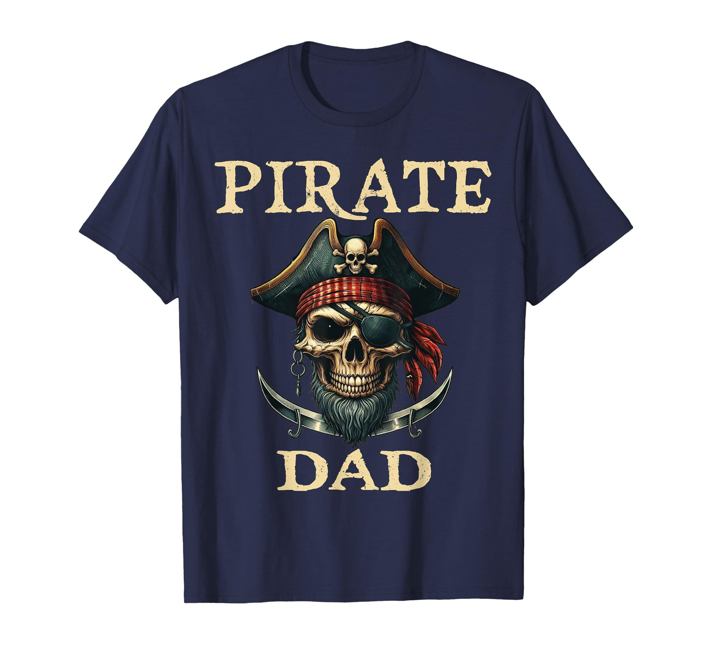 Pirate Dad Funny Halloween Costume Pirate Family Matching T-Shirt