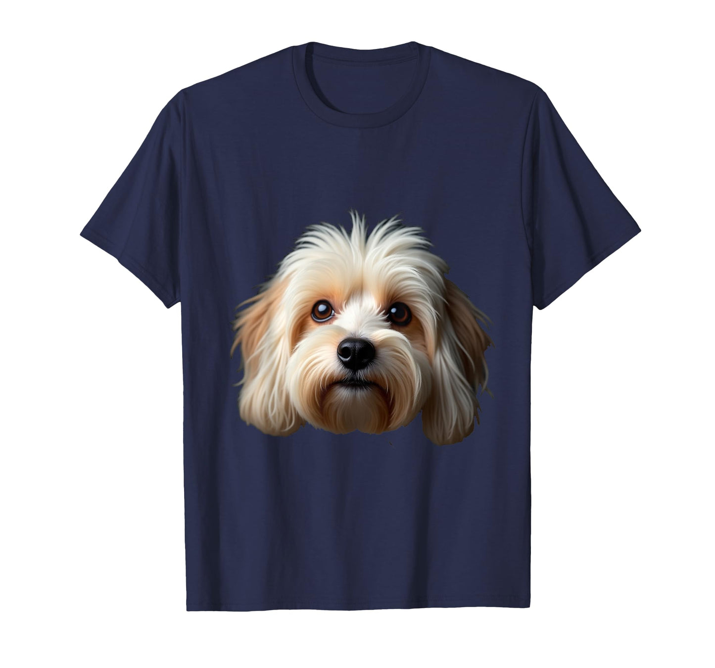 Black Havanese Dog Cuban Bichon Face T-Shirt
