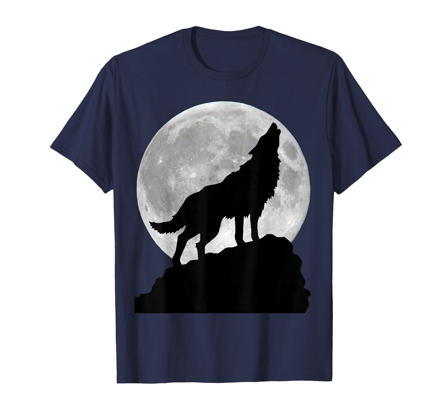 Wolf in Moon Light - Cool Full Dog pup Howling T-Shirt