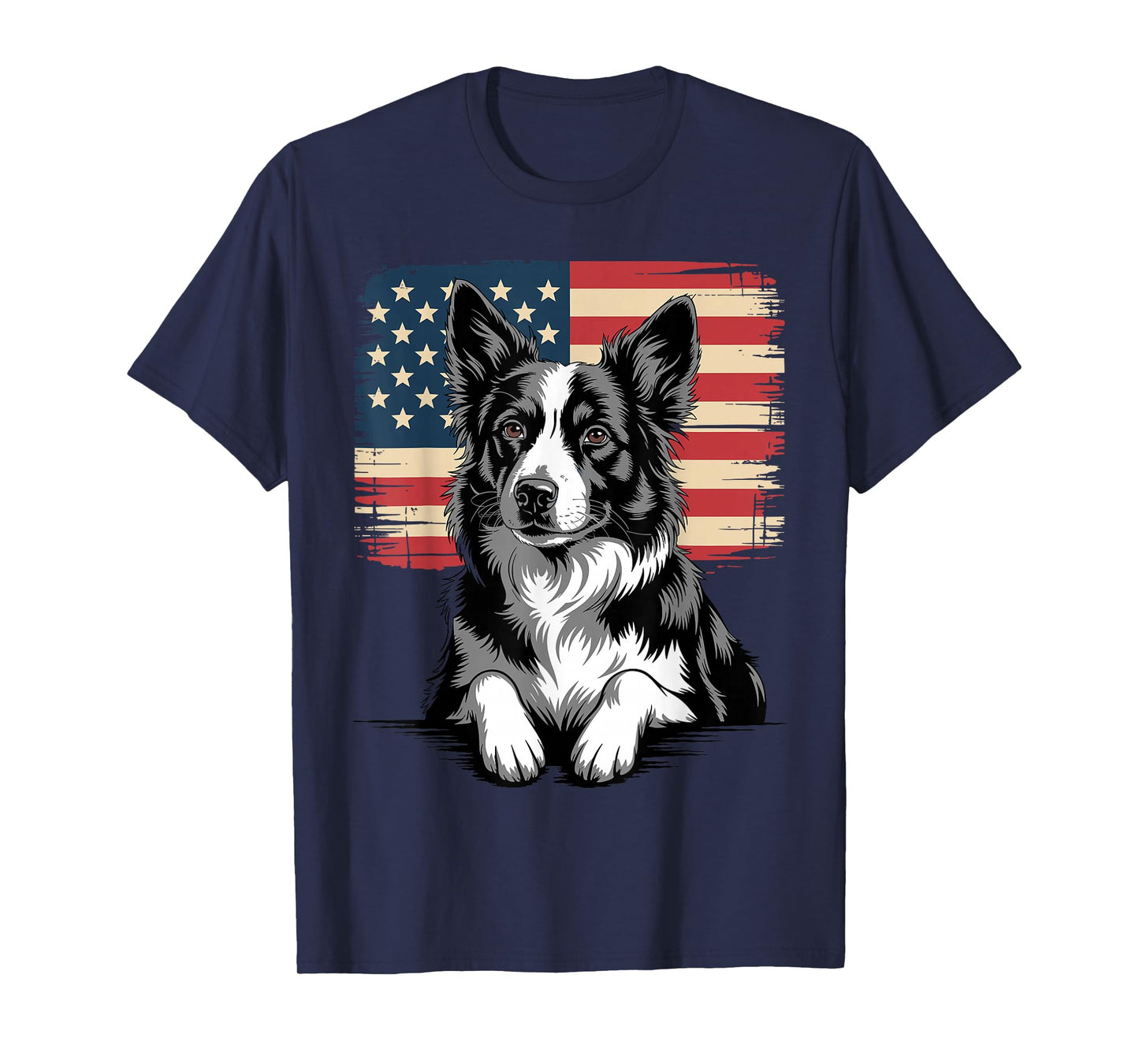 Border Collie Art for Men Women Kids Border Collie Lover T-Shirt