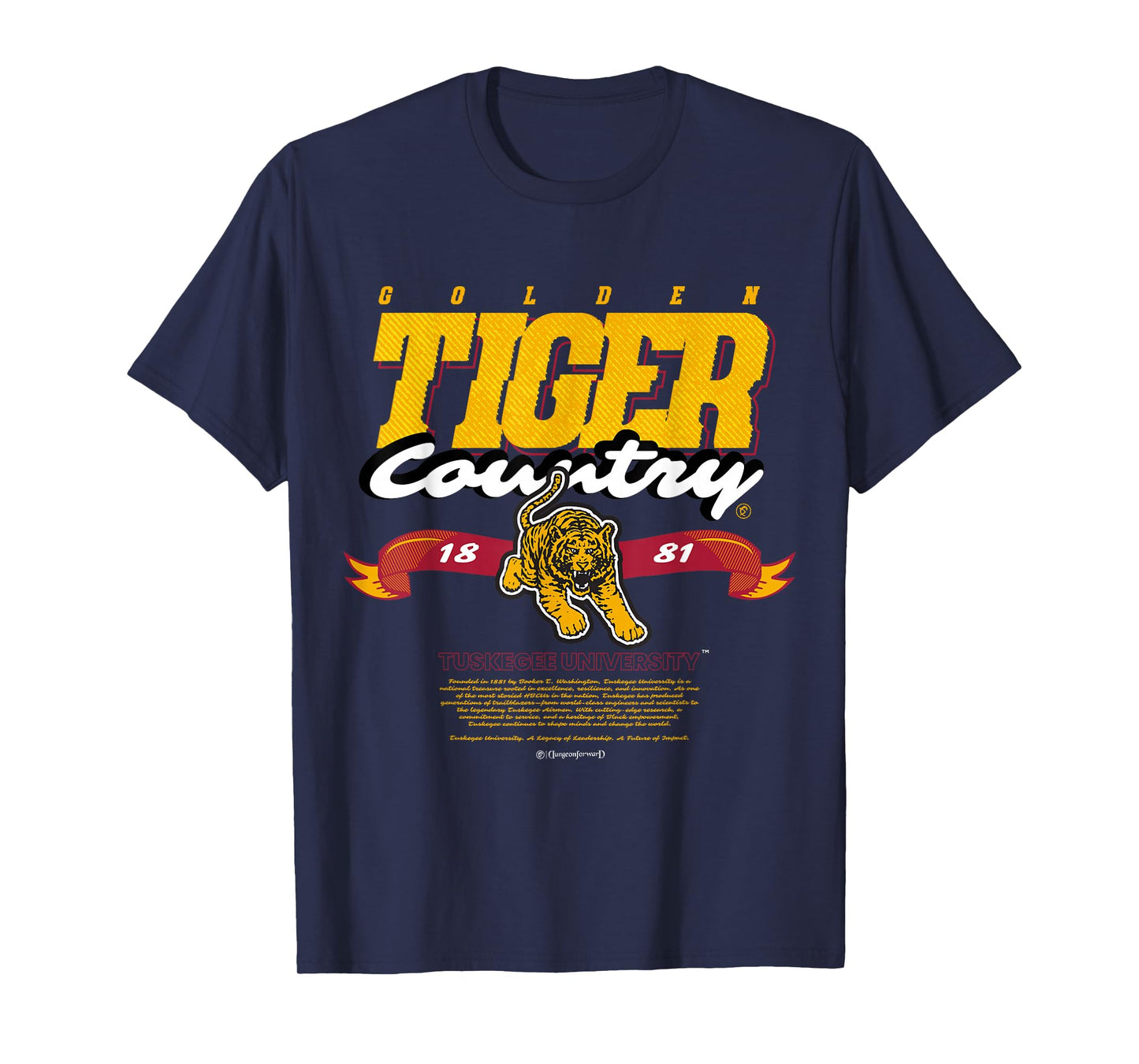 Tuskegee University - Golden Tiger Country - HBCU T-Shirt
