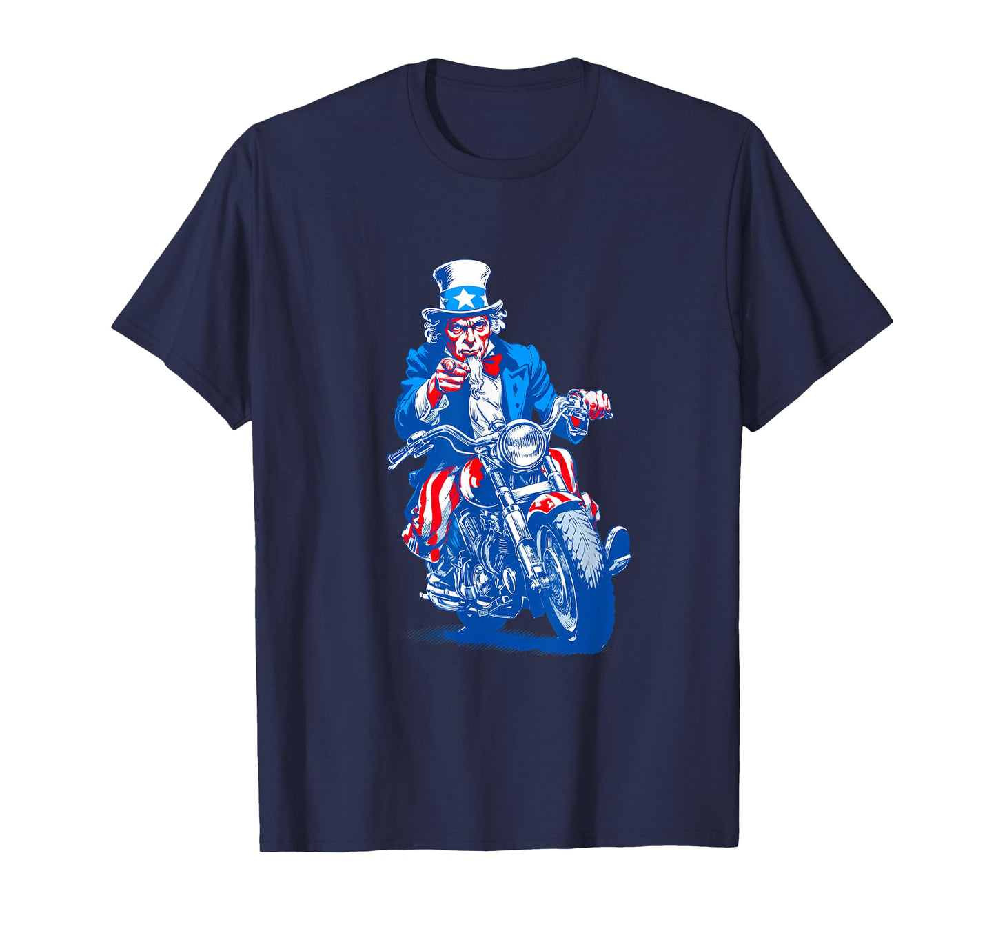 Patriotic Motorcycle Costume for Biker T-Shirt