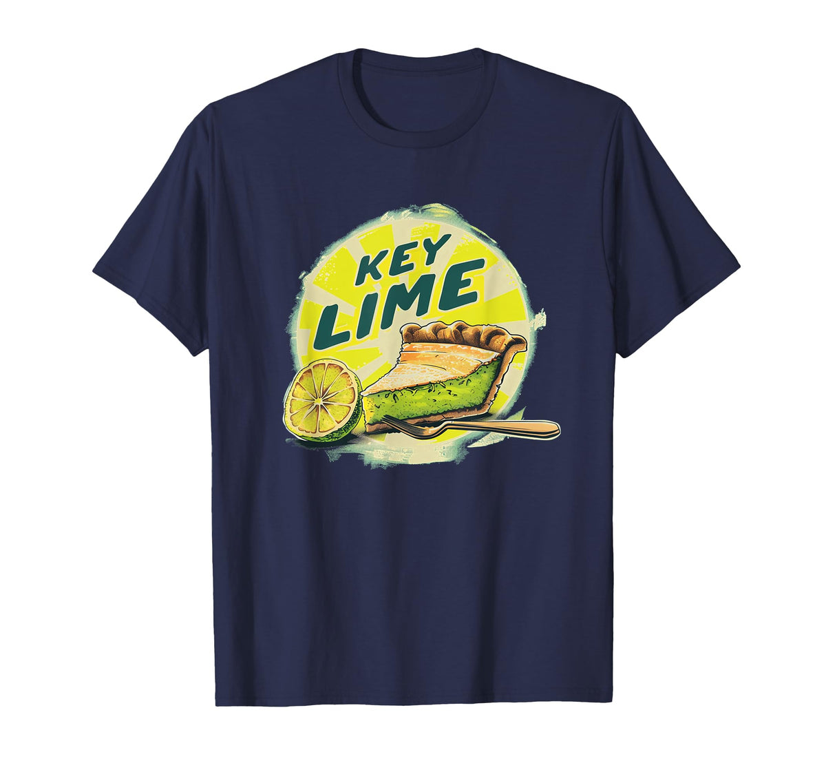 Pretty Presentation of Key Lime Pie for Dessert Enthusiasts T-Shirt