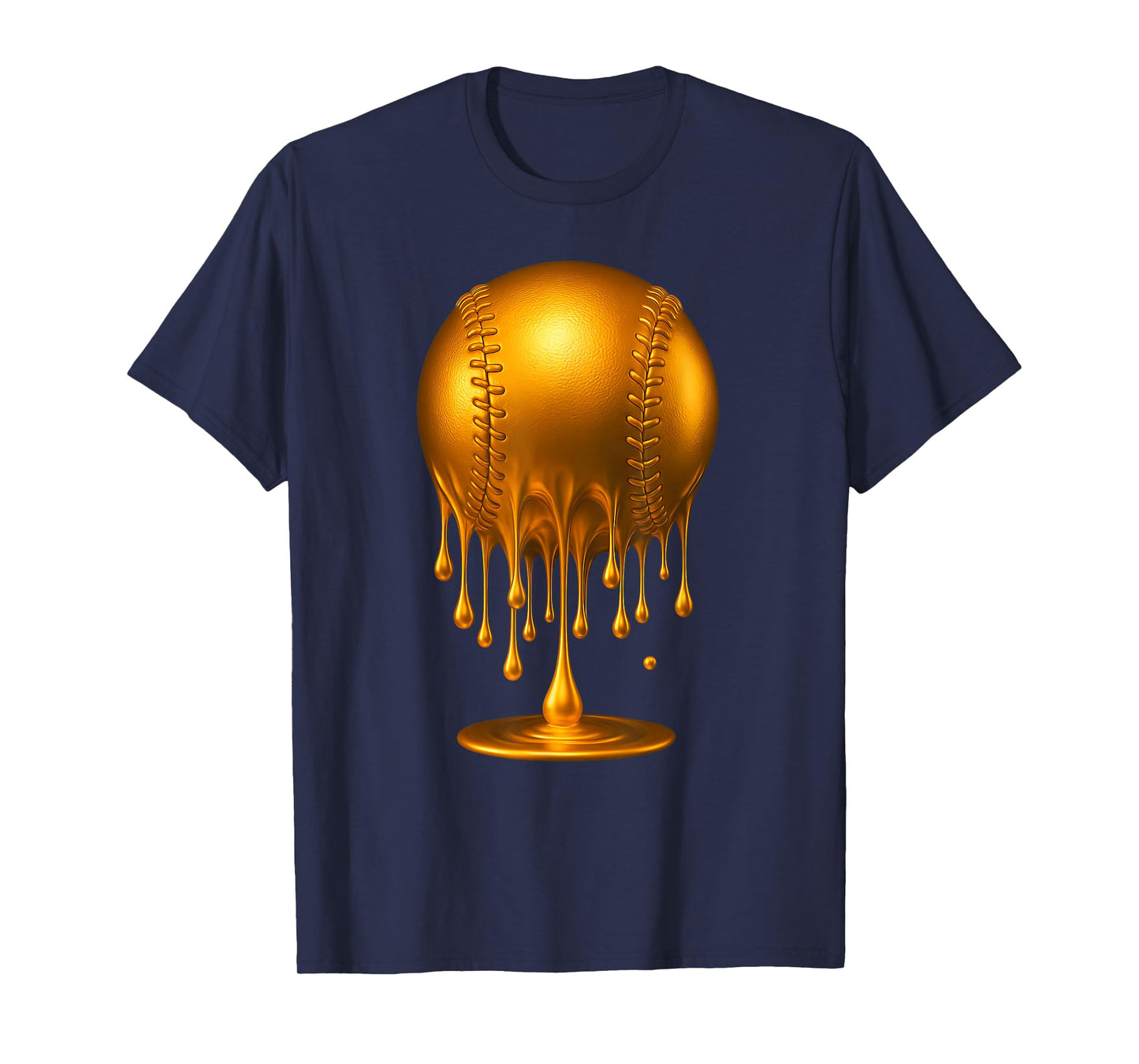 Dripping Gold Baseball Respect The Drip Baseball Ball Bat T-Shirt