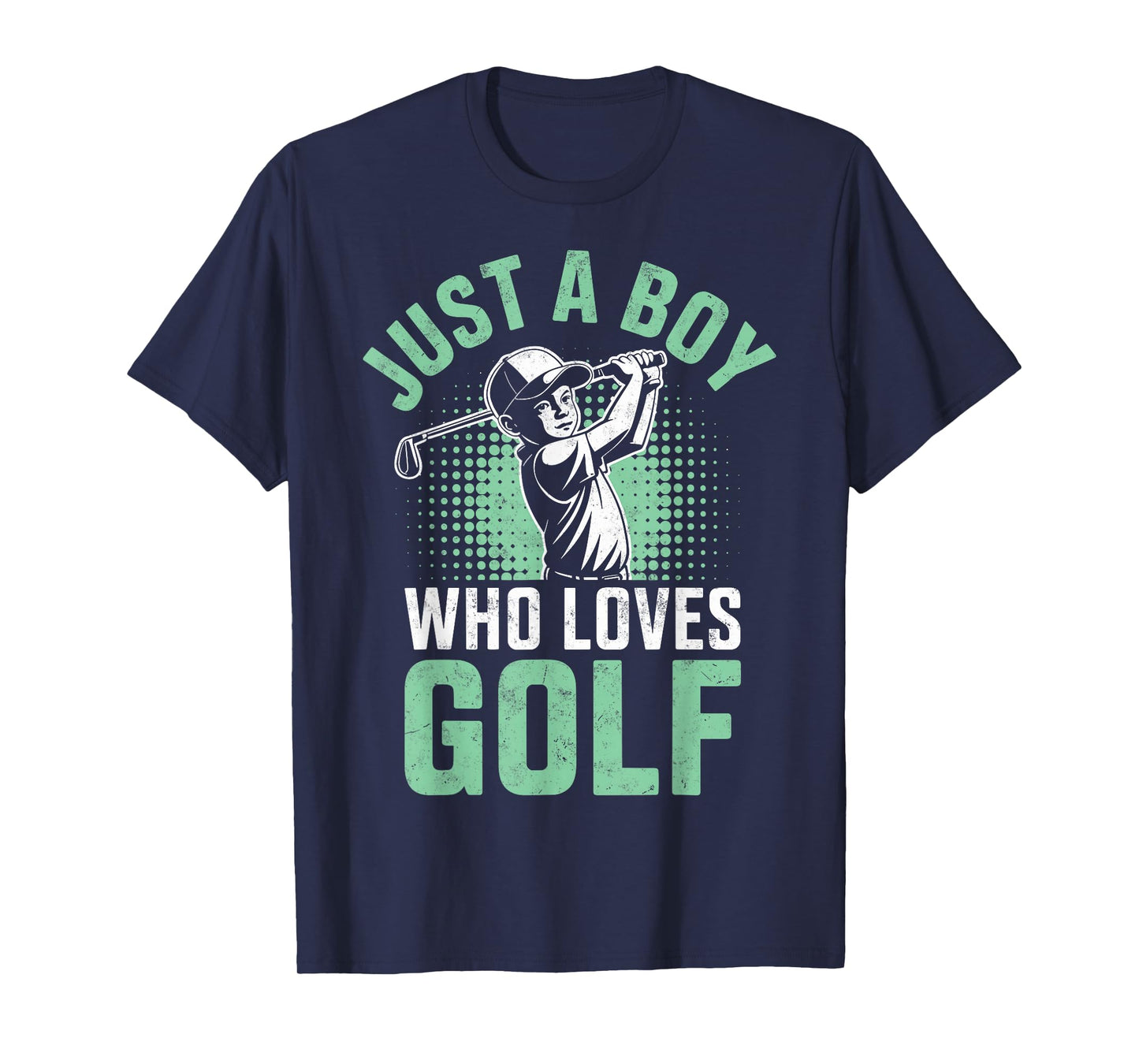 Just a Boy Who Loves Golf Golfing Golf Player Golfer Funny T-Shirt