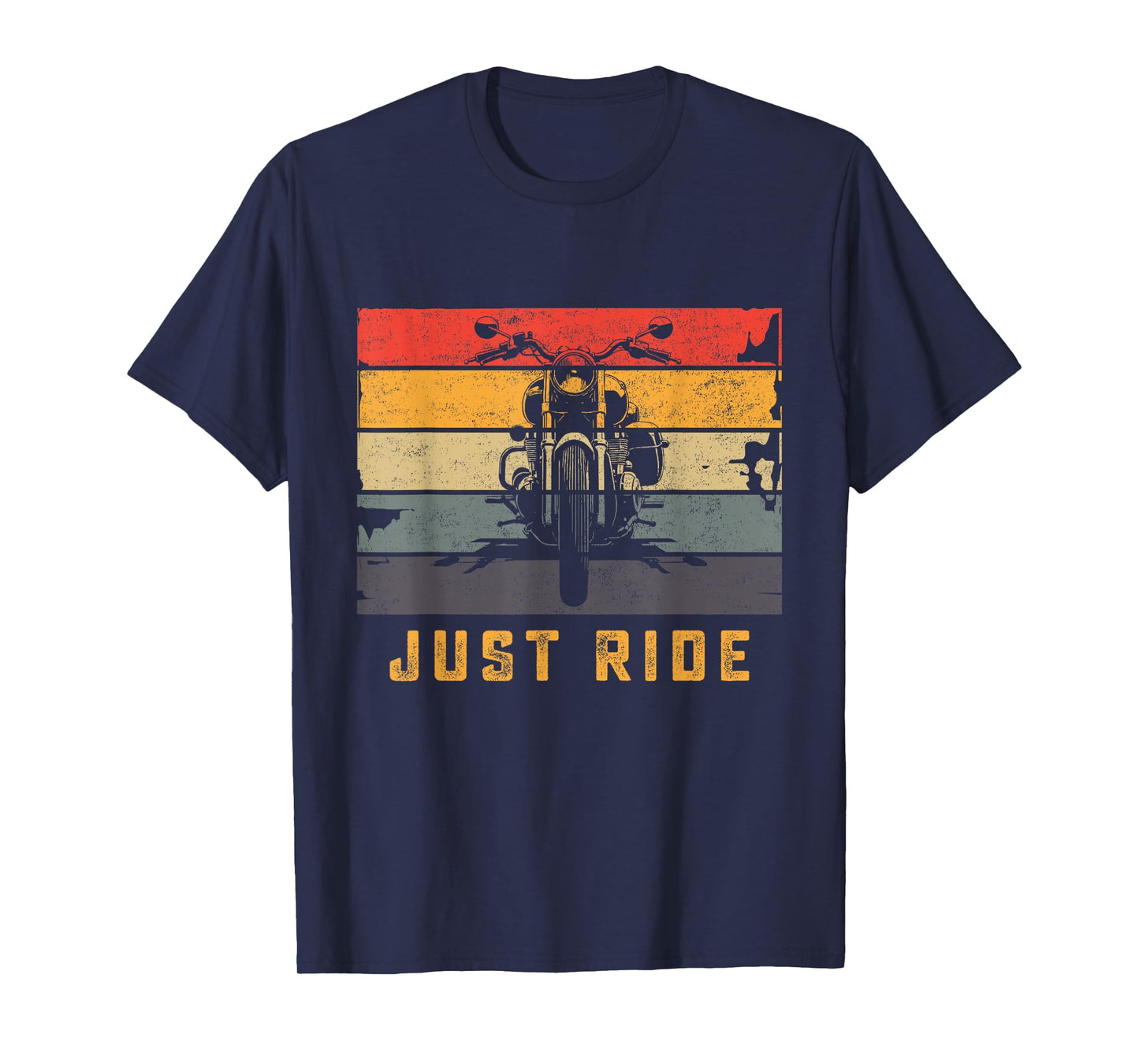 Just Ride Retro Vintage Motorcycle Biker Motorbike Women Men T-Shirt