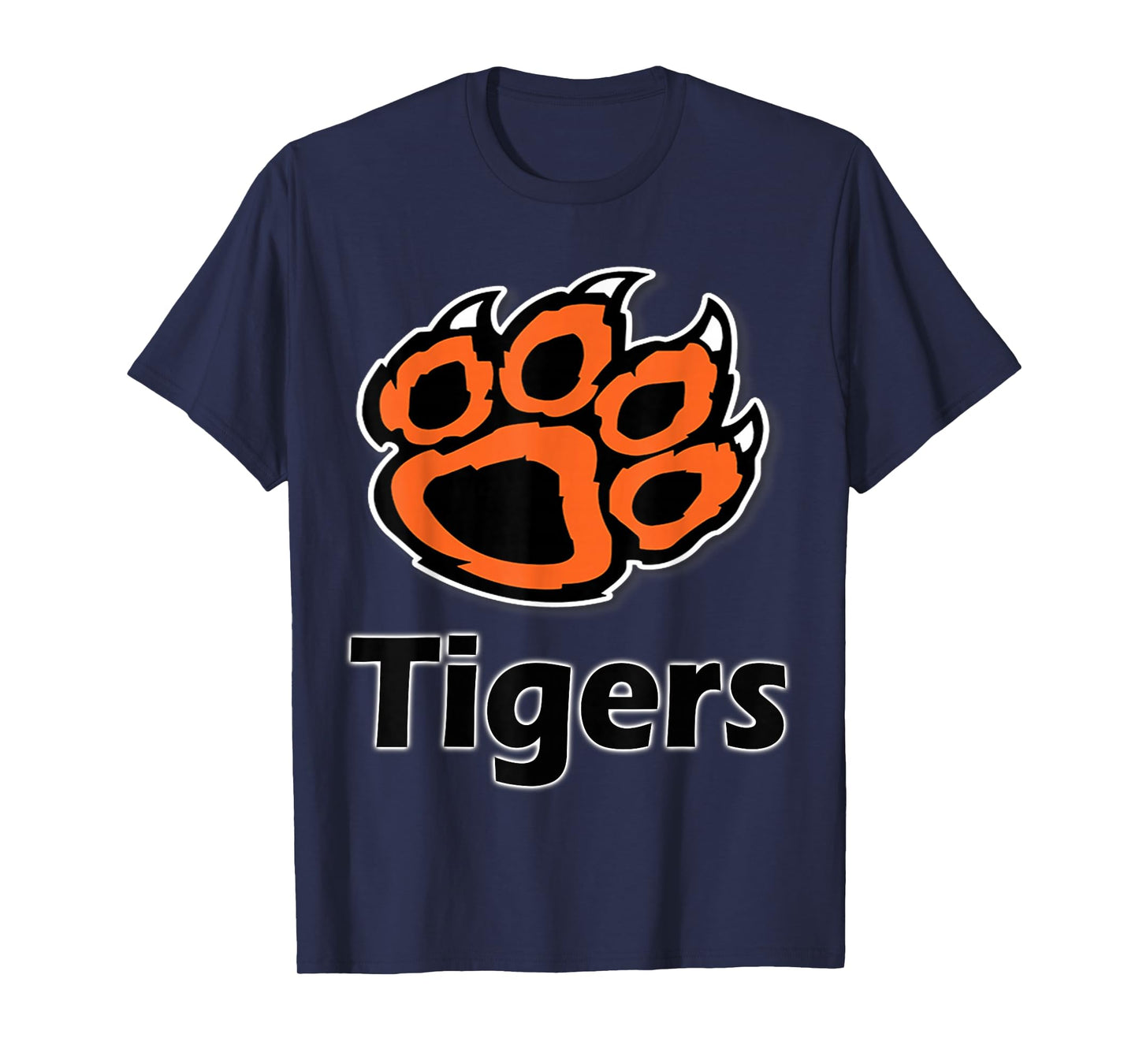 Tiger Paw School Spirit Tigers T-Shirt T-Shirt
