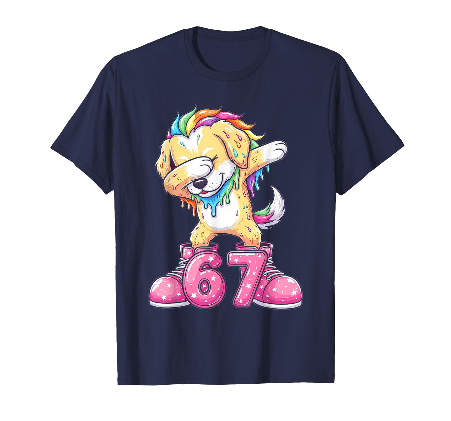 67 Christmas Funny 67 Brainrot Youth Kids Dog 67 T-Shirt