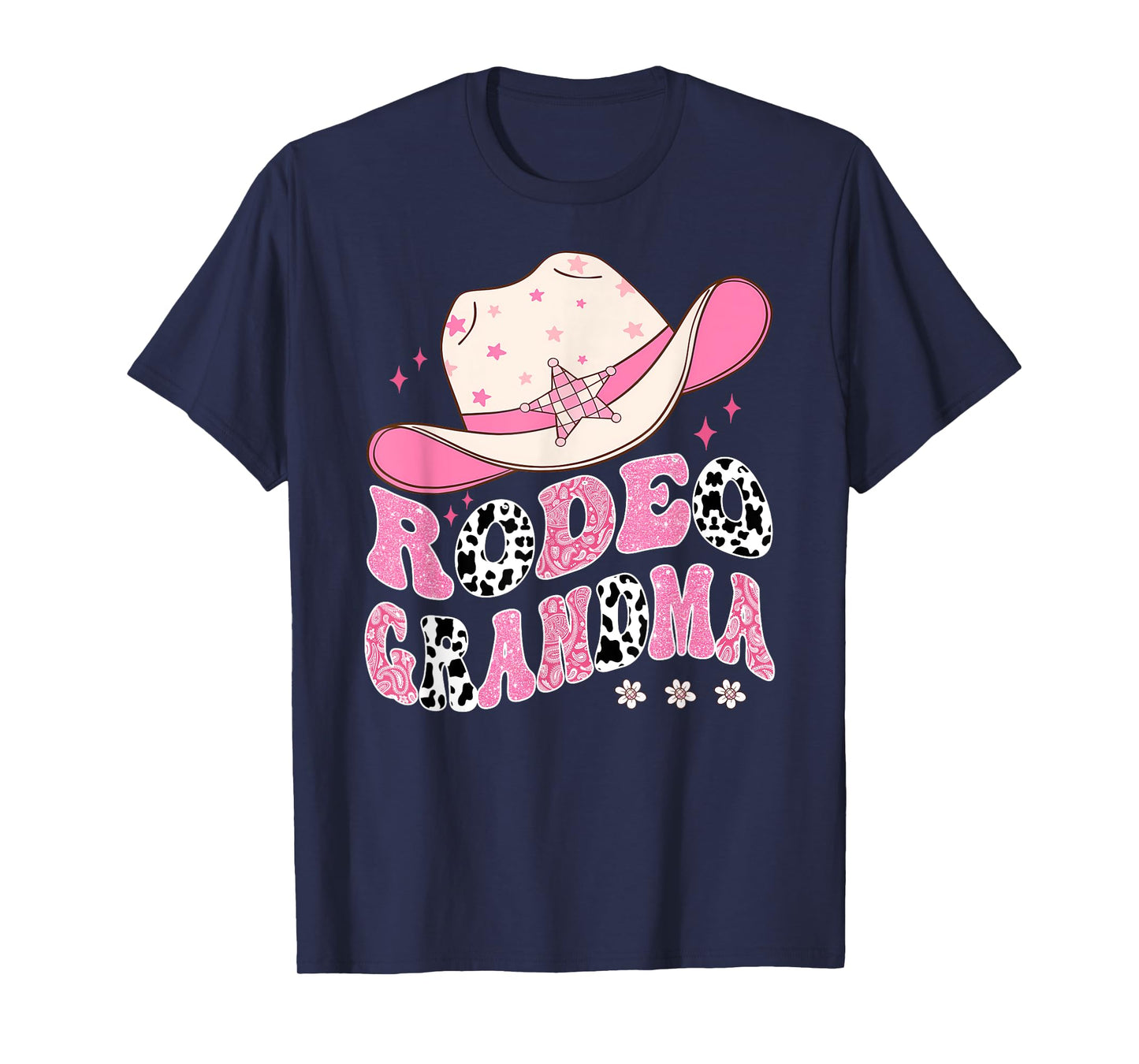 Rodeo Grandma Pink CowGirl 1St Birthday Family Matching T-Shirt