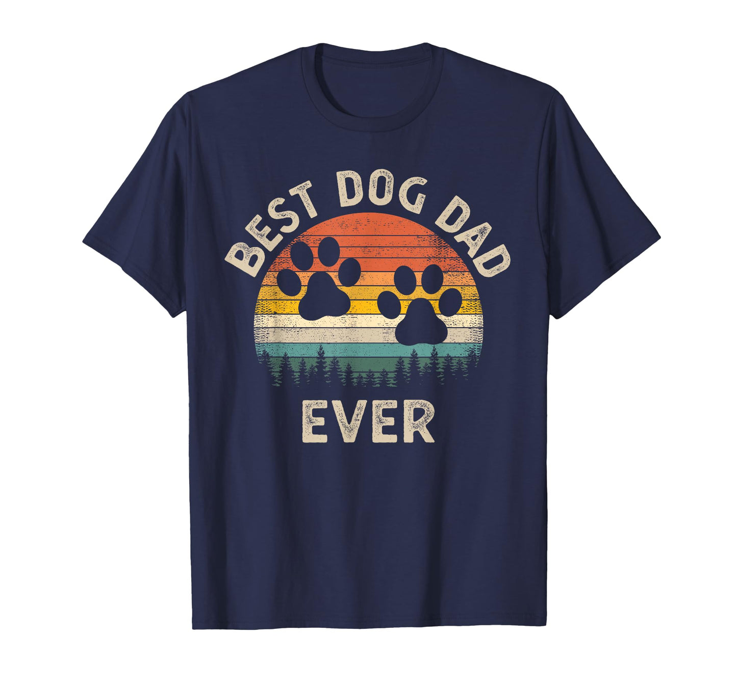 Best Dog Dad Ever Vintage Father's Day Dog Lover T-Shirt