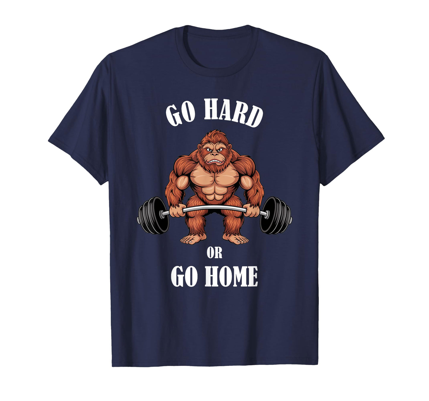 Bigfoot Workout Shirt Bigfoot Weightlifting Gym T-Shirt