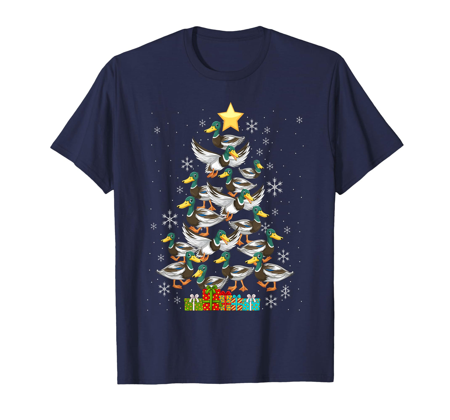 Mallard Duck Christmas Tree Costume Duck Lover T-Shirt