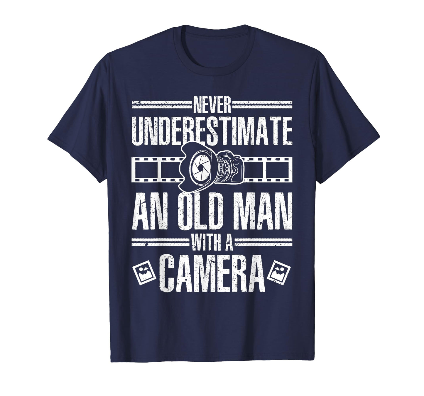 Cool Photography For Men Grandpa Photographer Camera Lover T-Shirt