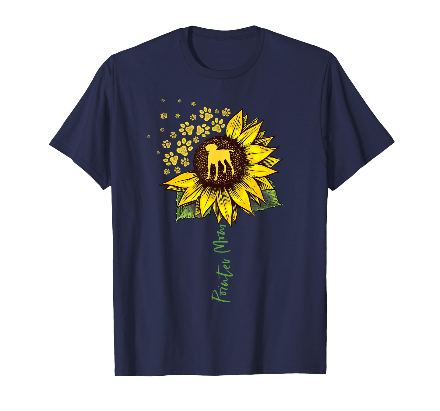 Pointer Mom Sunflower German Shorthaired Pointer Gifts Dog T-Shirt