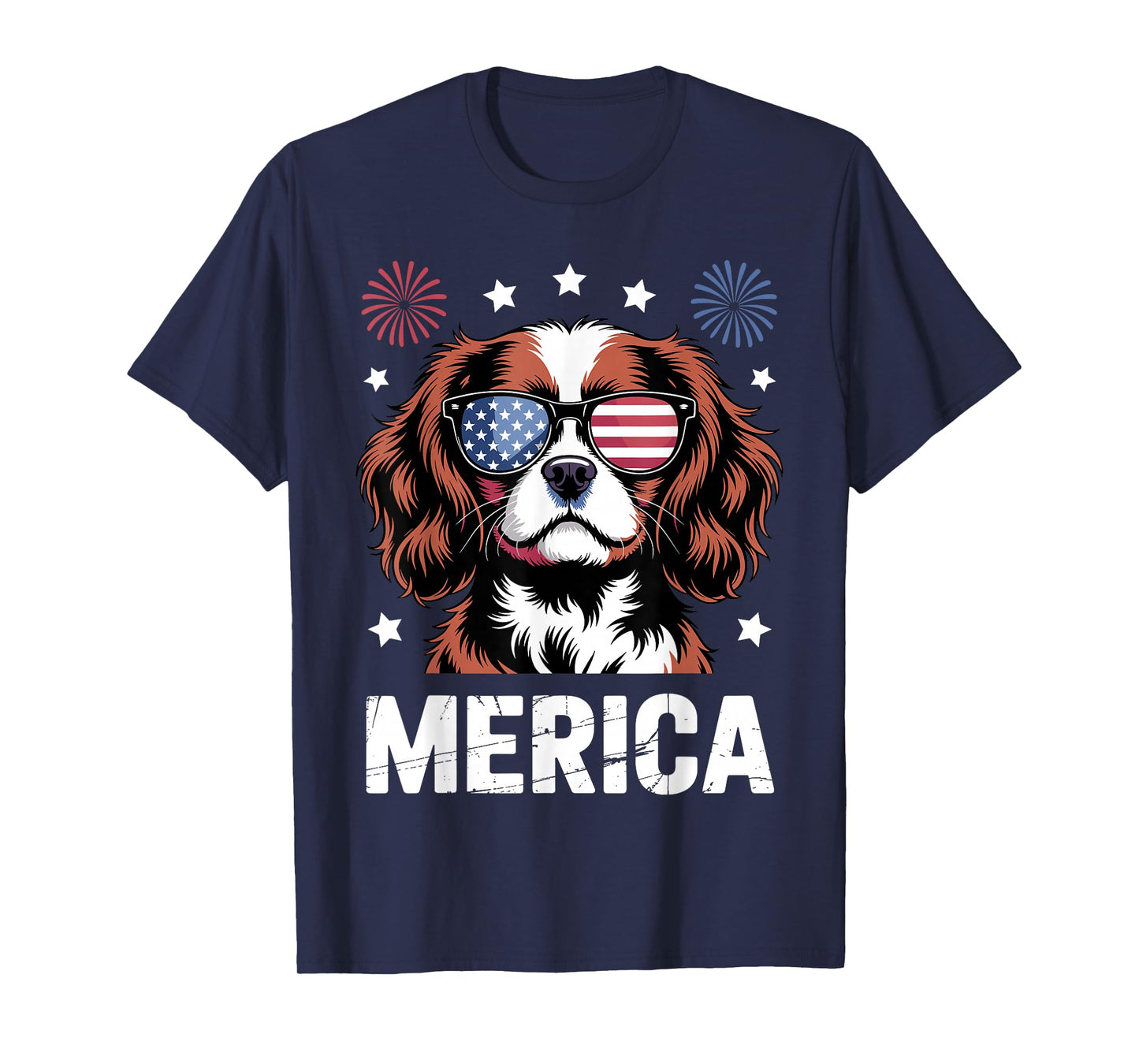 Cavalier King Charles Art for Men Women Cavalier Spaniel Dog T-Shirt