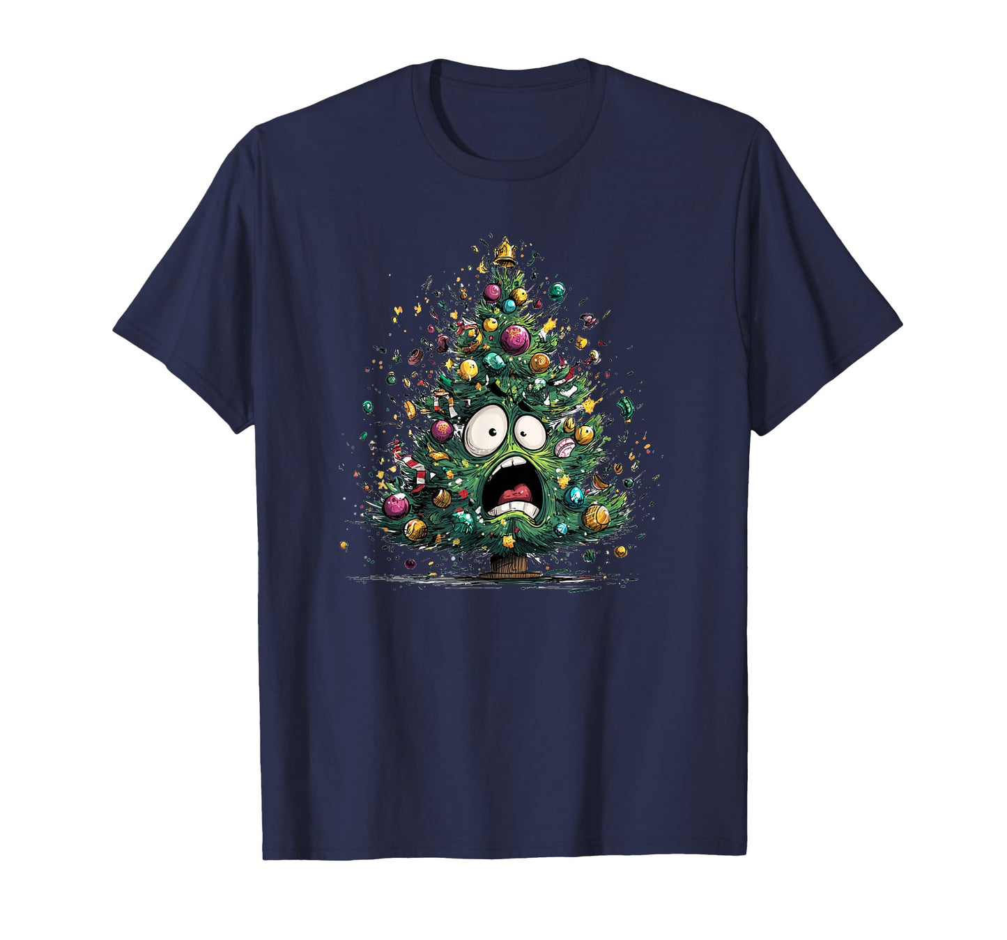 Funny Stressed Out Christmas Tree Costume T-Shirt