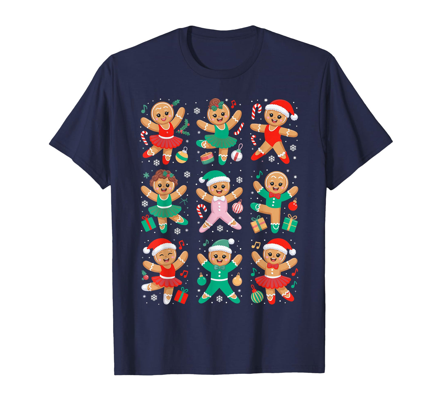 Christmas Dance Teacher Gingerbread Ballet Dancer Xmas Girls T-Shirt