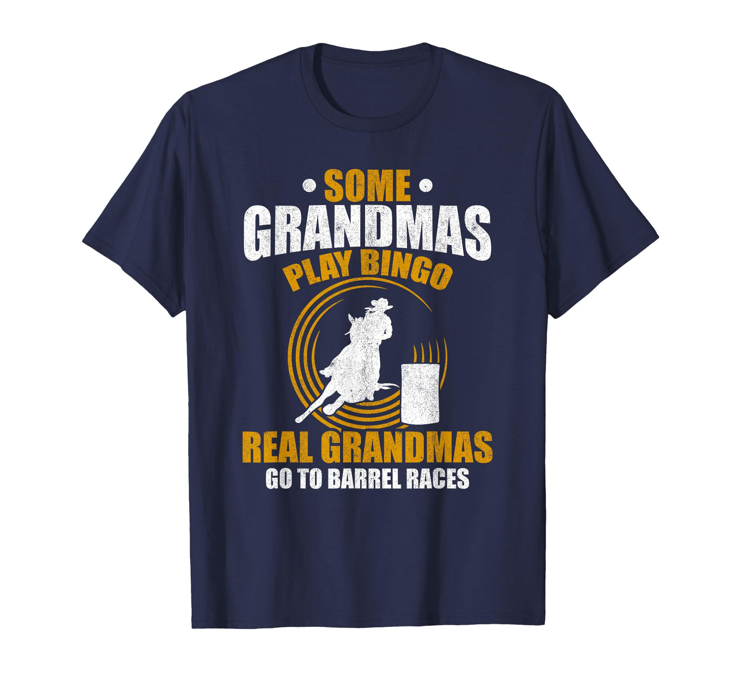 Rodeo Barrel Racer Grandmother Horse Grandma Barrel Racing T-Shirt