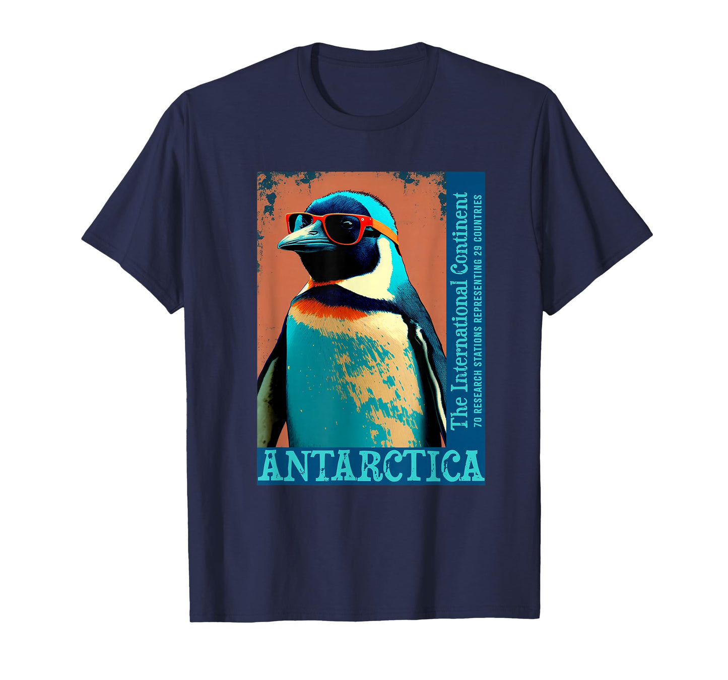 Antarctica Funny Penguin Apparel and Decor Cute Cool Penguin Antarctic Research Souvenir T-Shirt - Unisex-Adults - Black - Short Sleeve - Classic Fit - Small