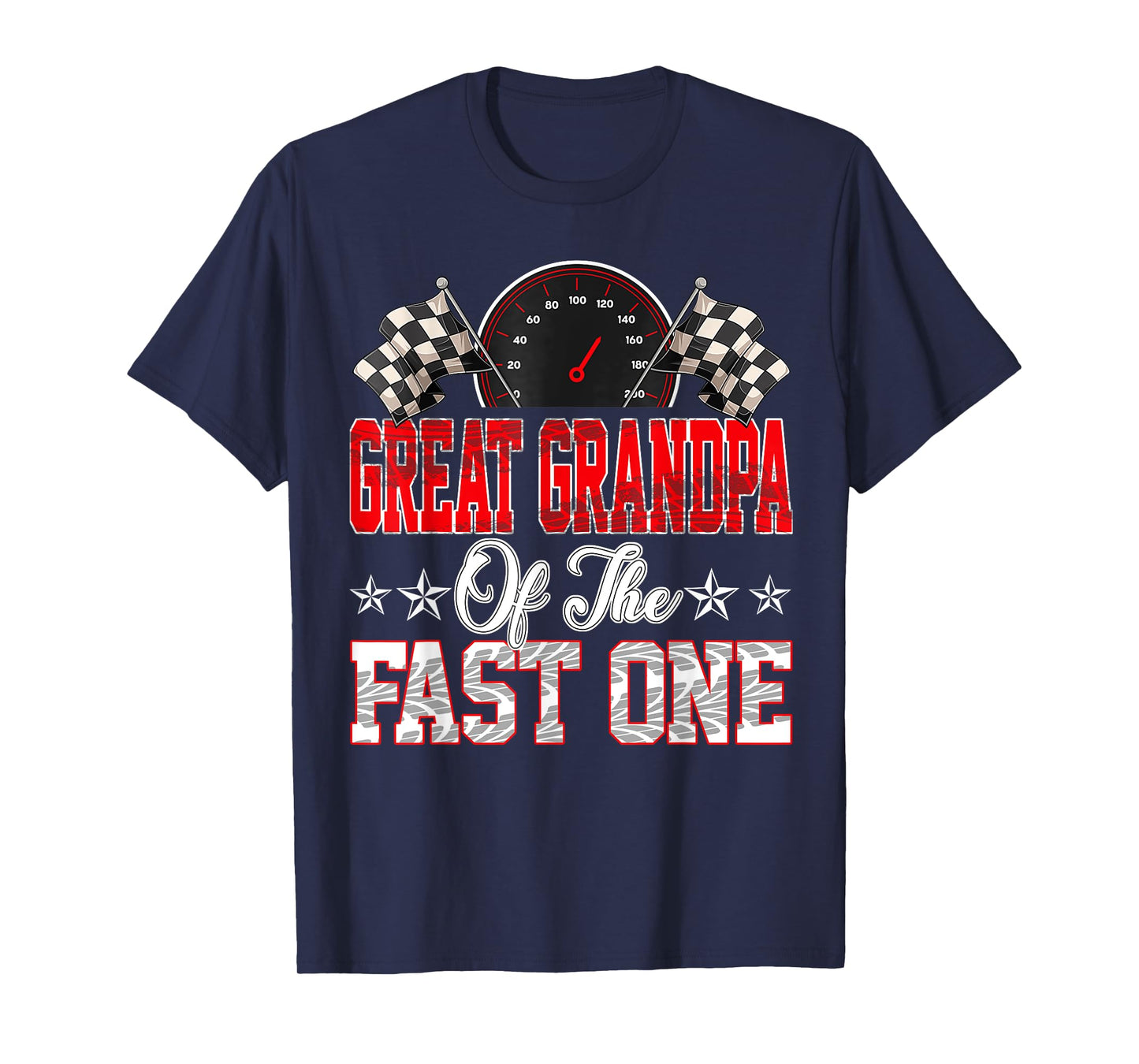 Great Grandpa Of The Fast One First Birthday Racing Car T-Shirt