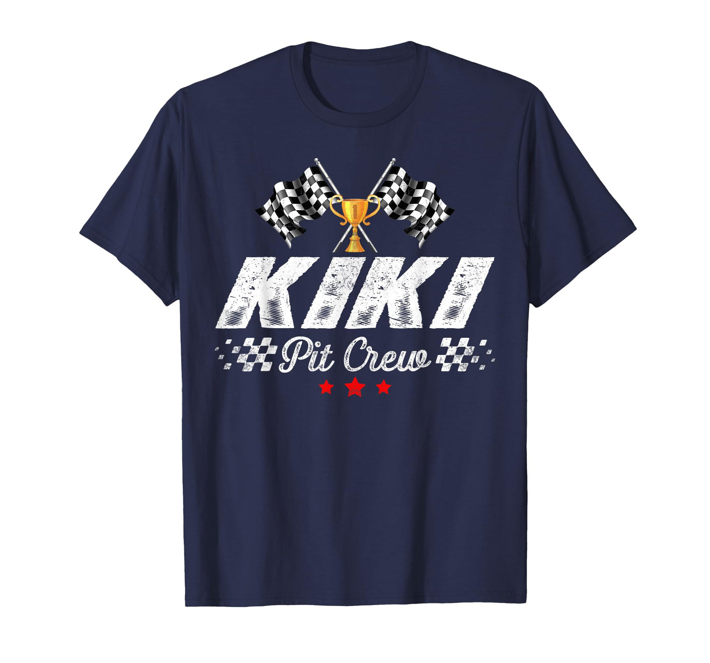 Kiki Pit Crew Race Car Racing Birthday Party Matching T-Shirt