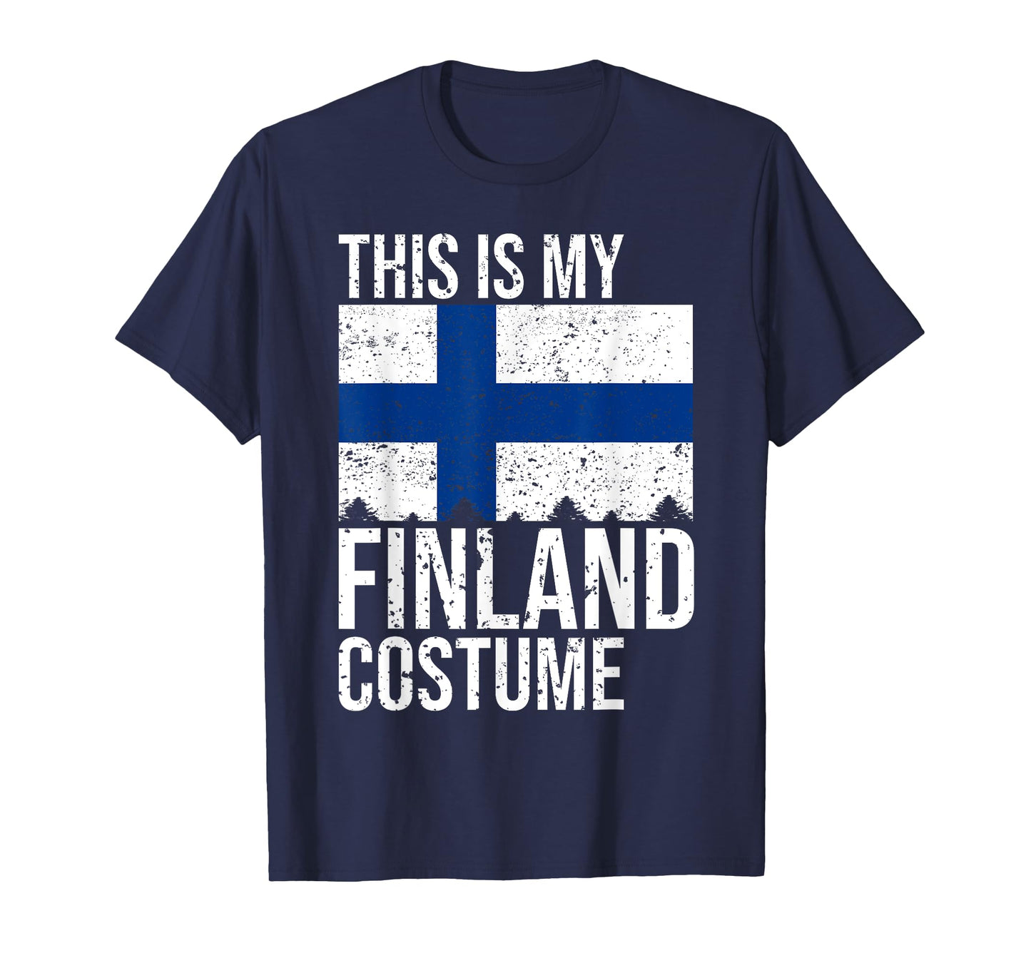 Vintage This is my Finland Flag Costume design For Halloween T-Shirt