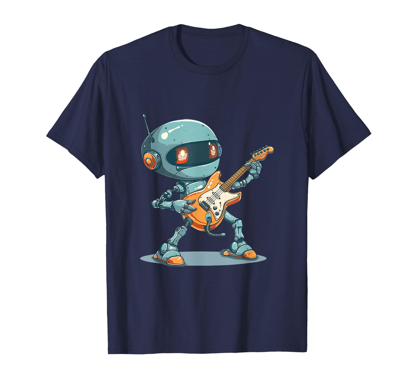 Amazing Robot with Electric Guitar for a Wild Rock Session T-Shirt