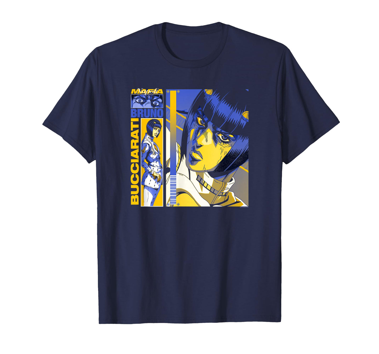 JoJo's Bizarre Adventure Bucciarati Gold and Purple Anime T-Shirt