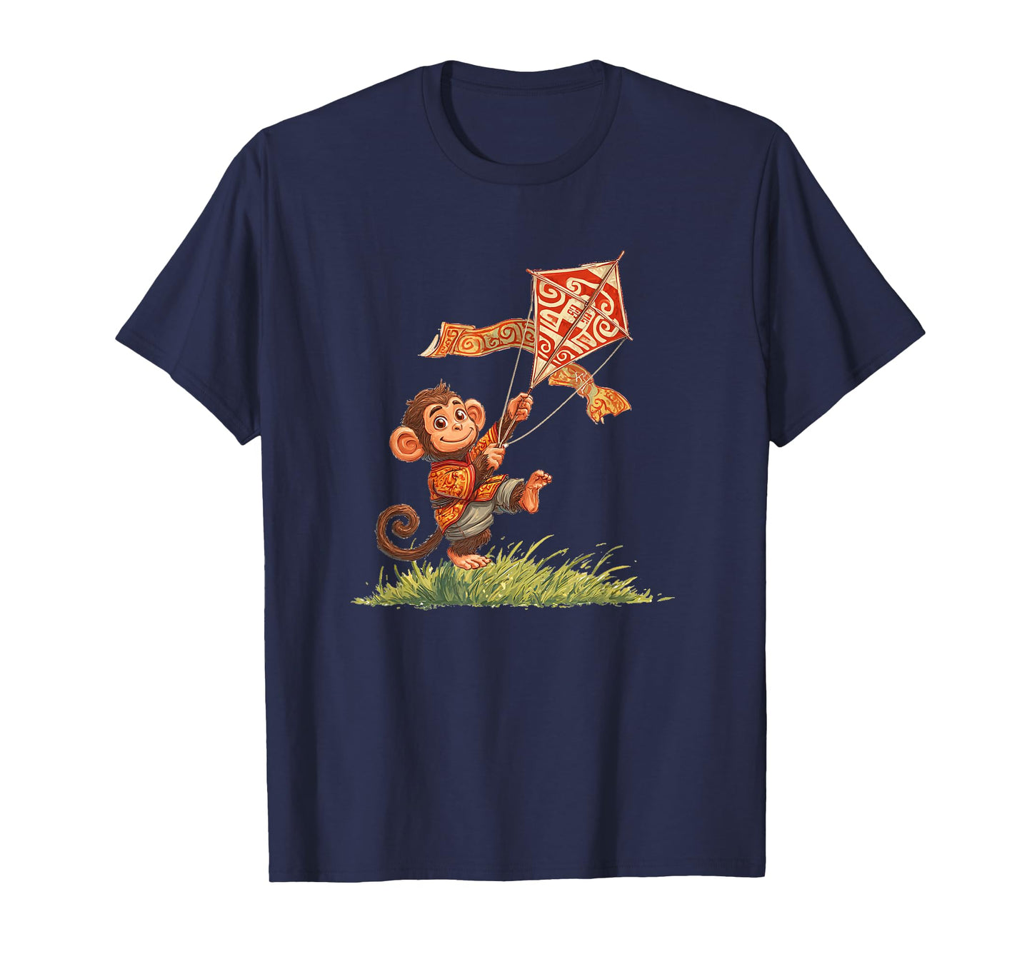 Pretty Kite Fly Monkey for Windy Lovers T-Shirt
