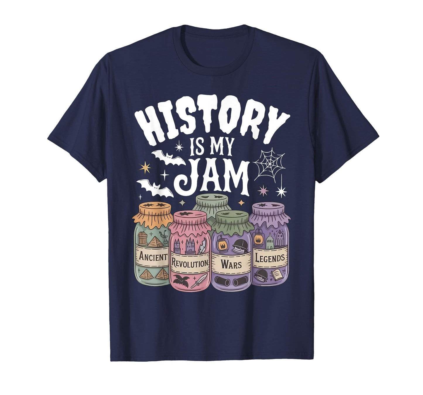 Spooky History Is My Jam Teacher Halloween Social Studies T-Shirt