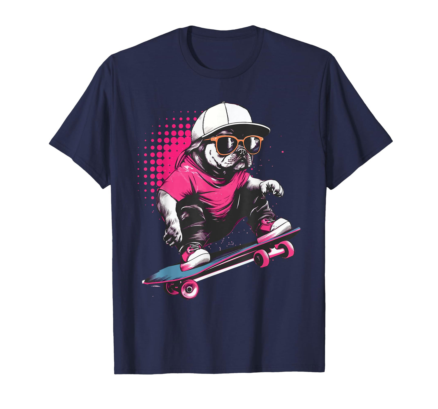 Pug Skater - Skaterboard Skateboarding Dog Lover Puppy Owner T-Shirt