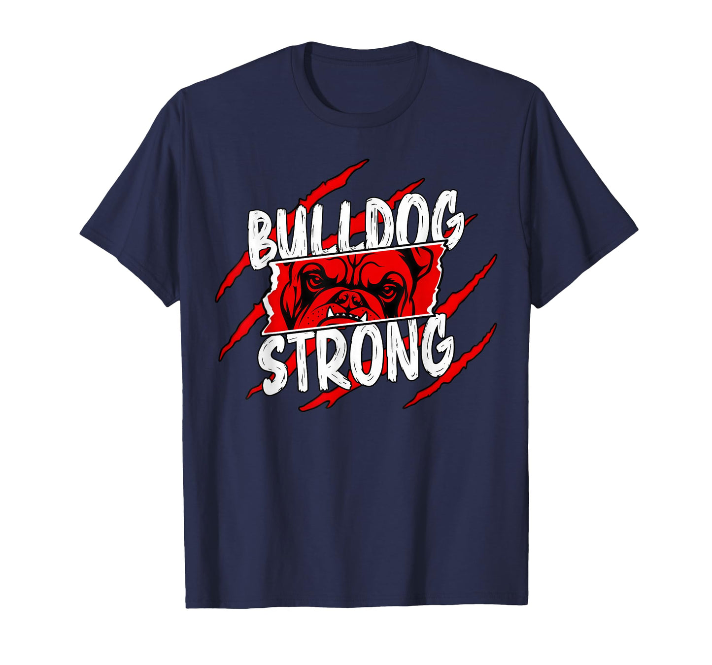 Funny Bulldog Strong Name Graphic Gift for Men Women Kids T-Shirt