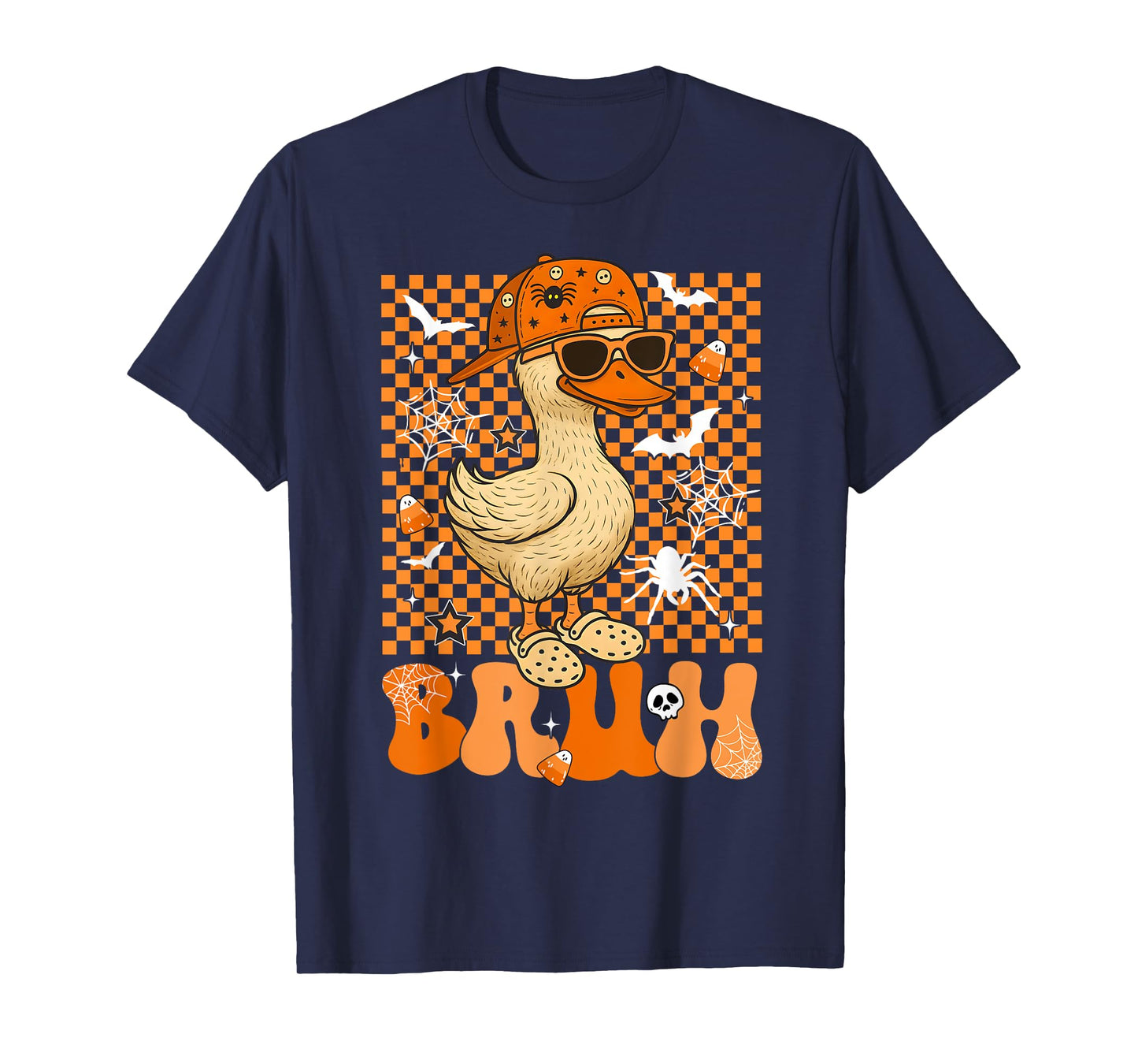 Spooky Gooses Bruh Meme Men Women Kid Halloween Costume T-Shirt