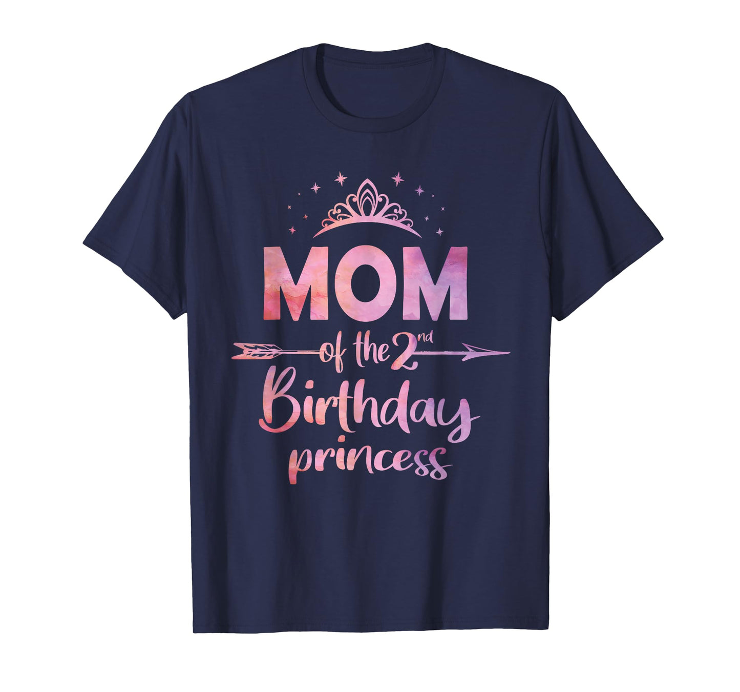 Mom Of The 2nd Birthday Princess Girl 2 Years Old B-day T-Shirt