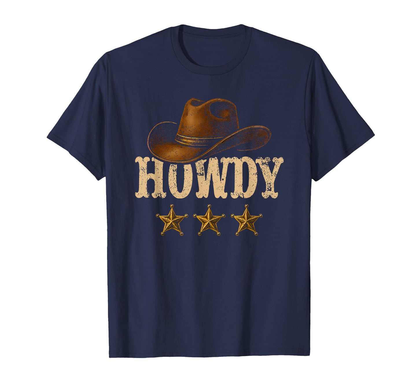 Vintage Cowboy Cowgirl Rodeo Hat Western Country Howdy T-Shirt