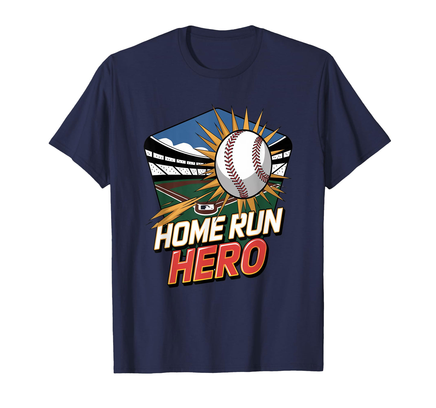 Home Run Hero Baseball Champions and Fans T-Shirt