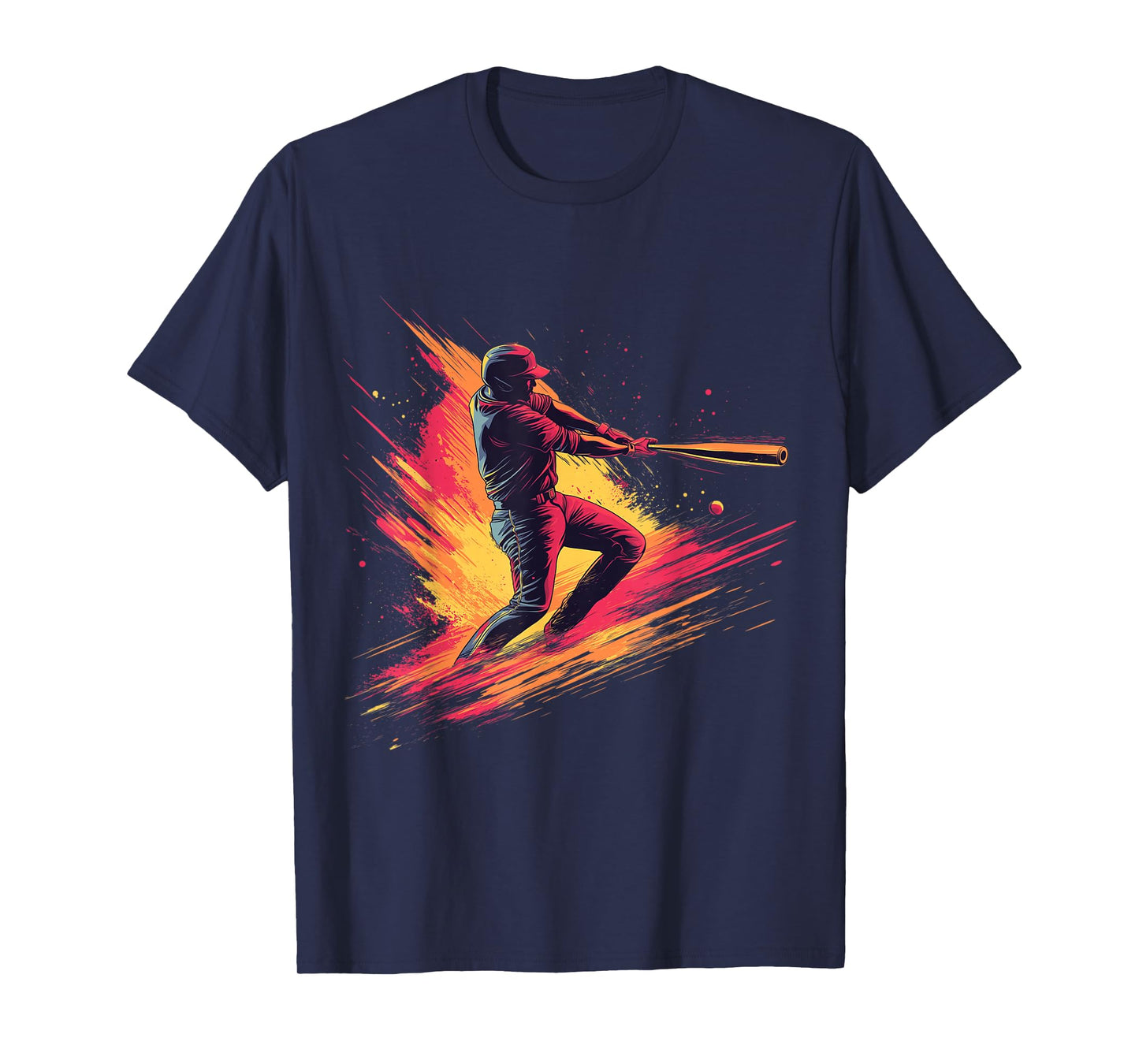 Baseball Home Run Hitter Power Swing Batter T-Shirt