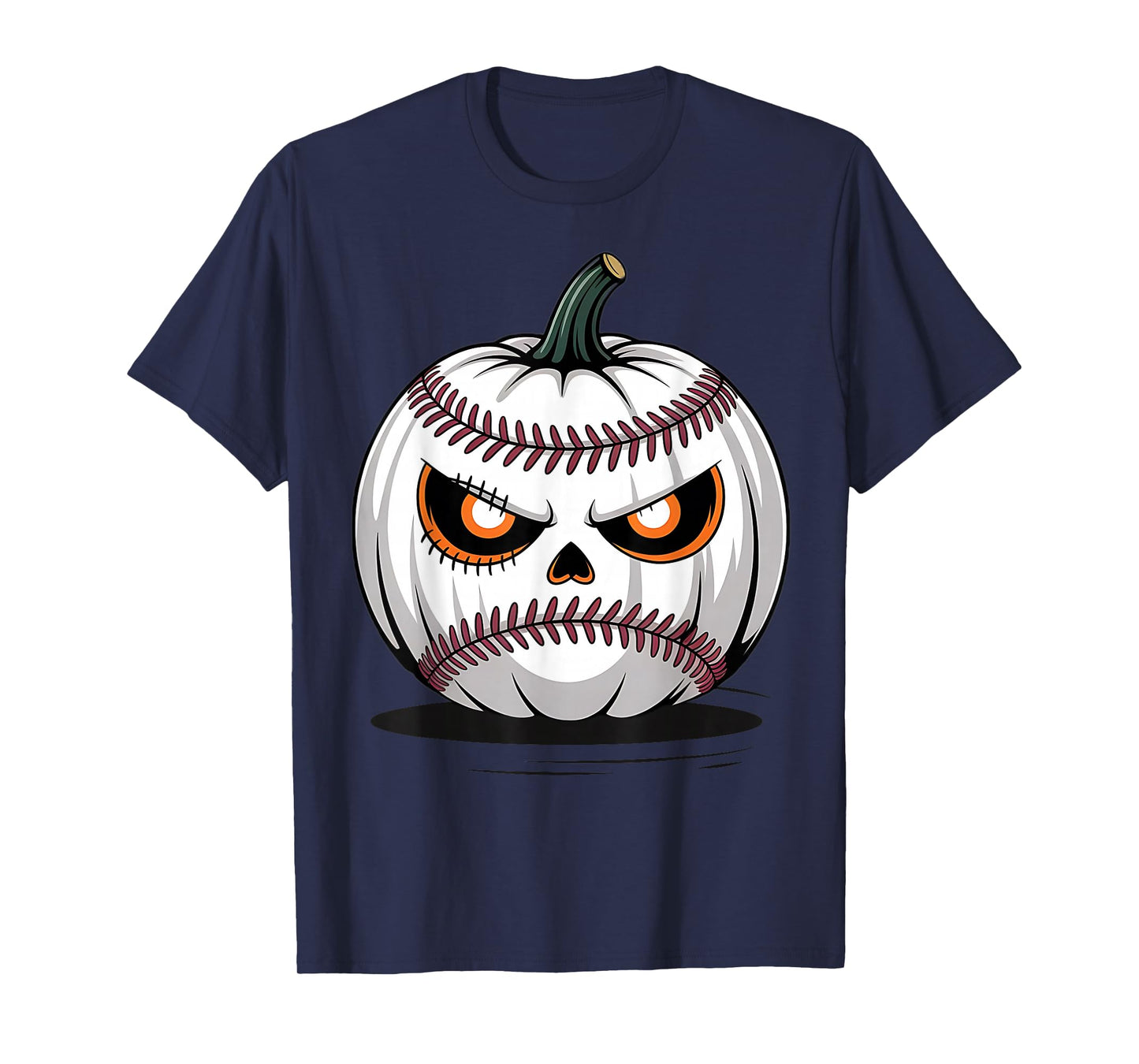 Angry Baseball Pumpkin for Halloween T-Shirt