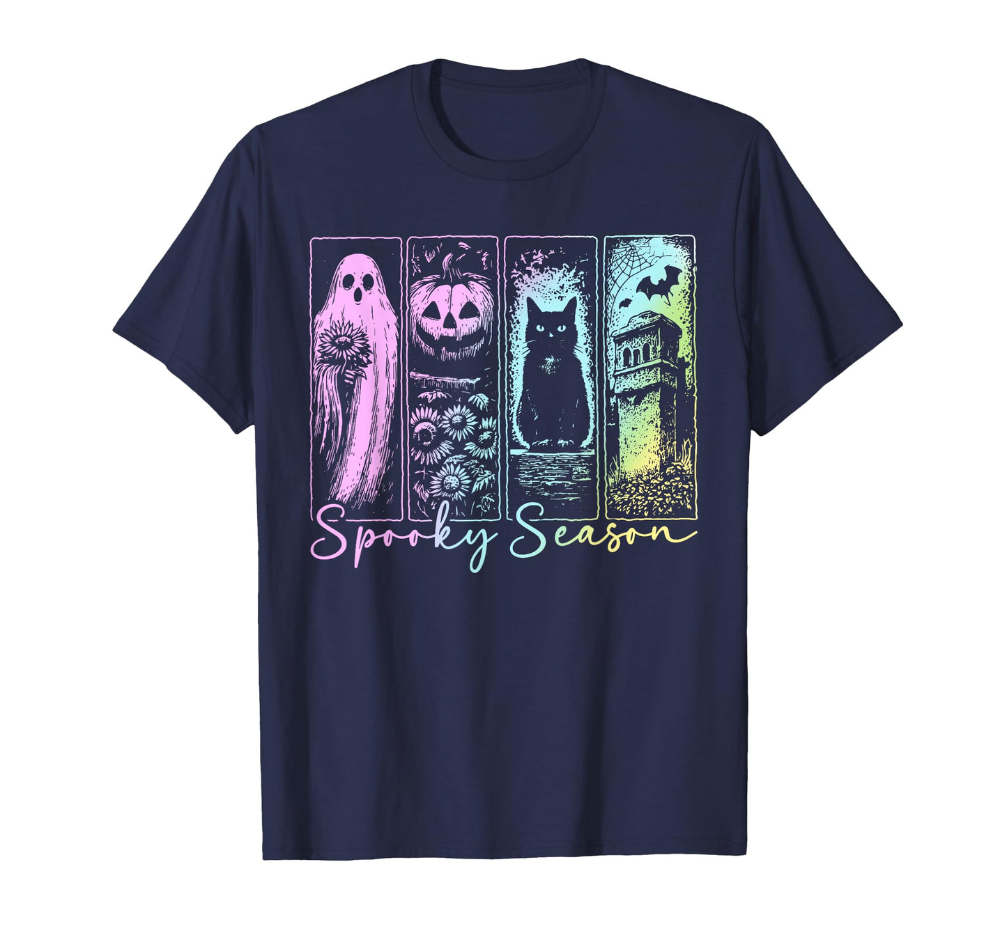 Vintage Halloween Horror Spooky Season T-Shirt