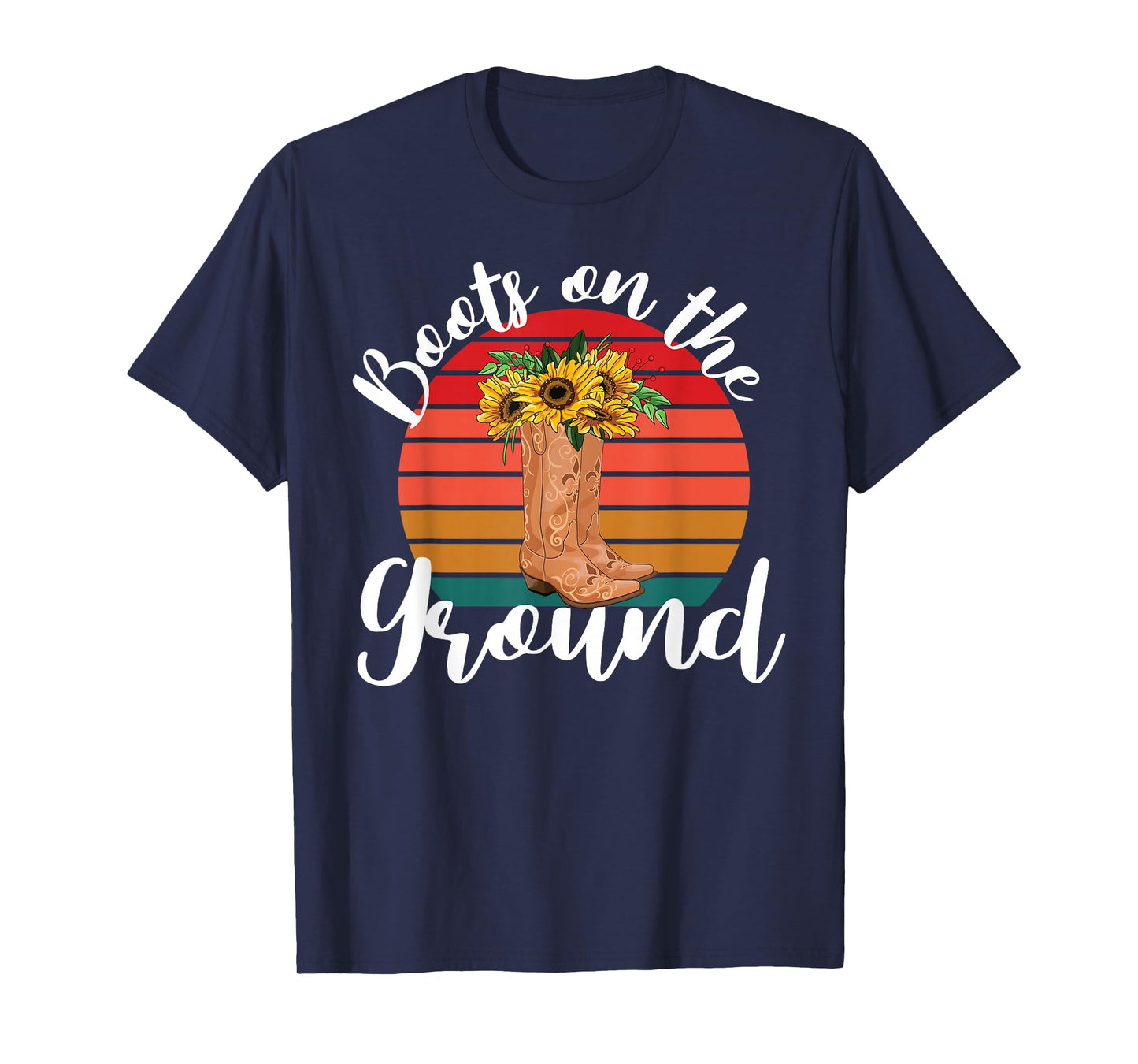 Boots on the ground. Linedance T-Shirt