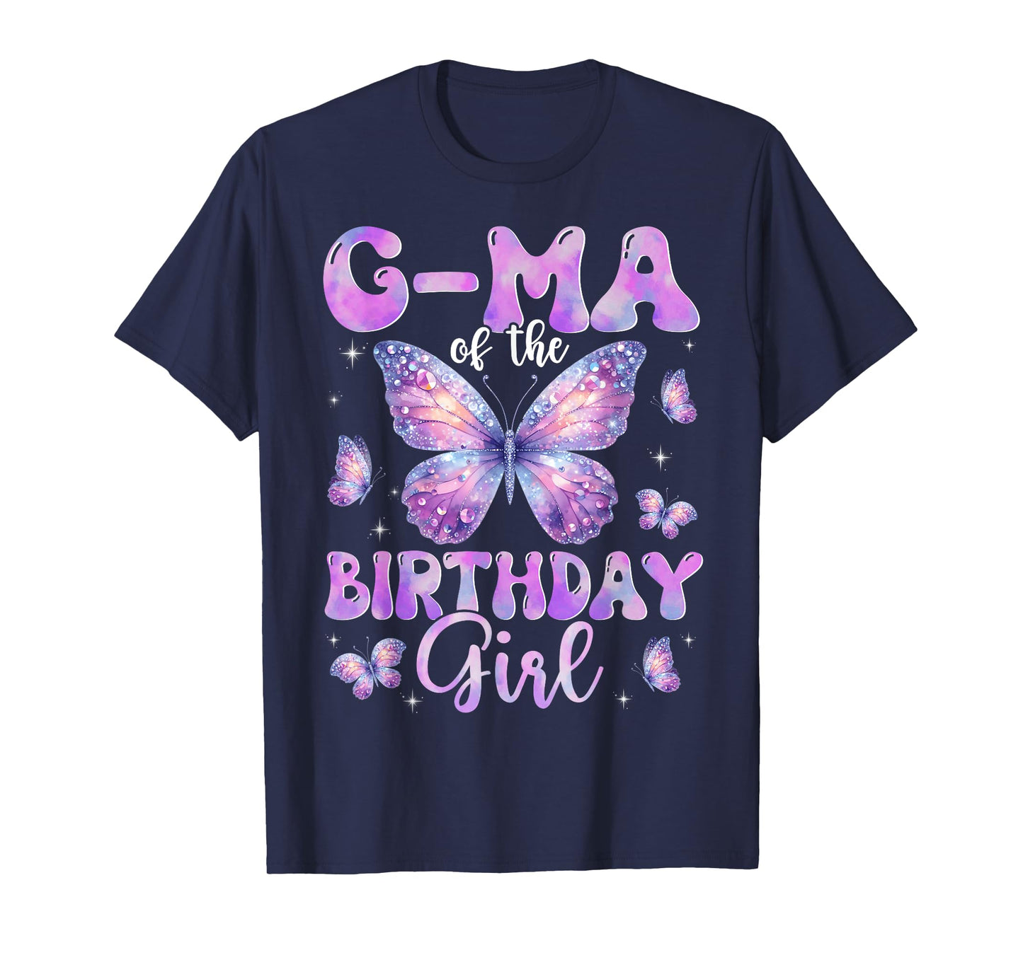G-Ma Of The Birthday Girl Butterfly Family Matching T-Shirt