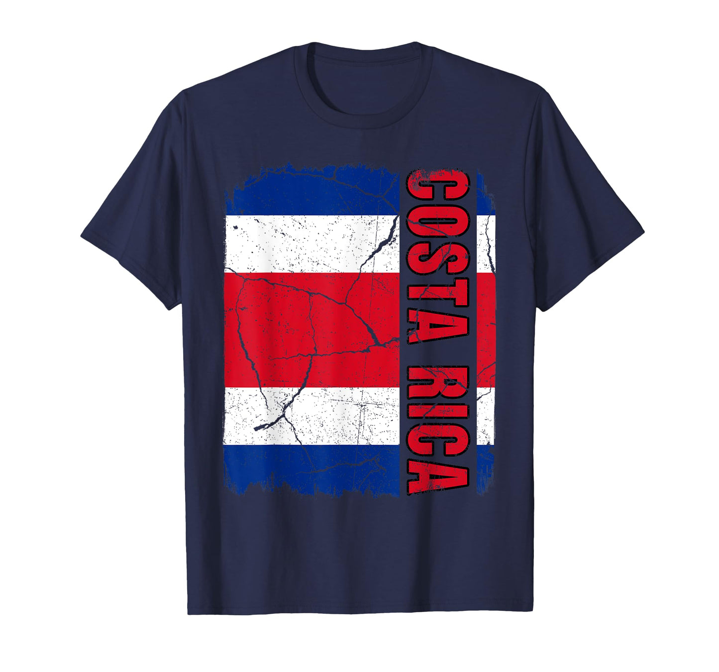 Vintage Costa Rican Flag Costa Rica Pride Root Heritage Gift T-Shirt